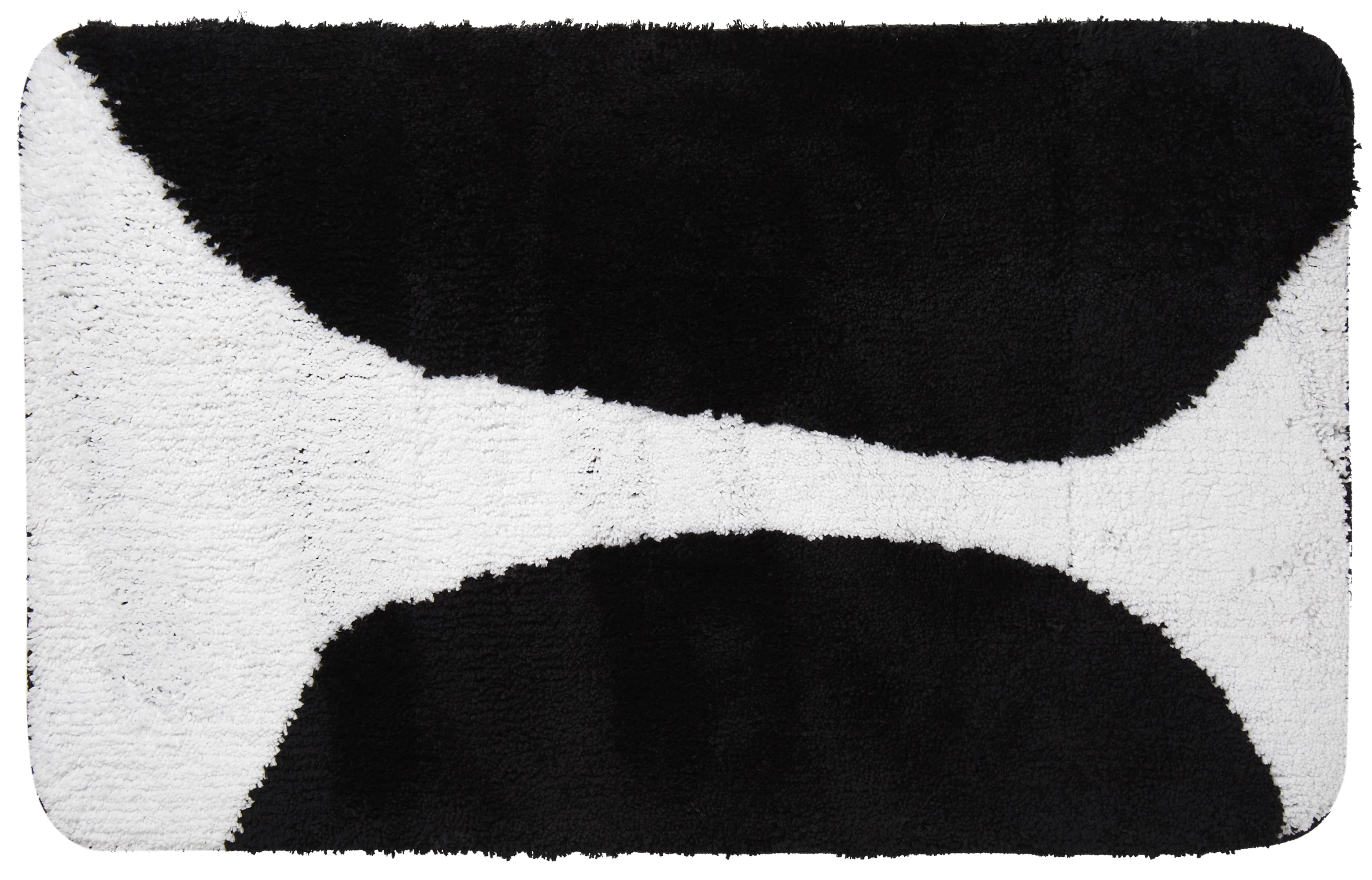 Изображение товара Коврик для ванной комнаты Bim 60х90 см чёрный/белый