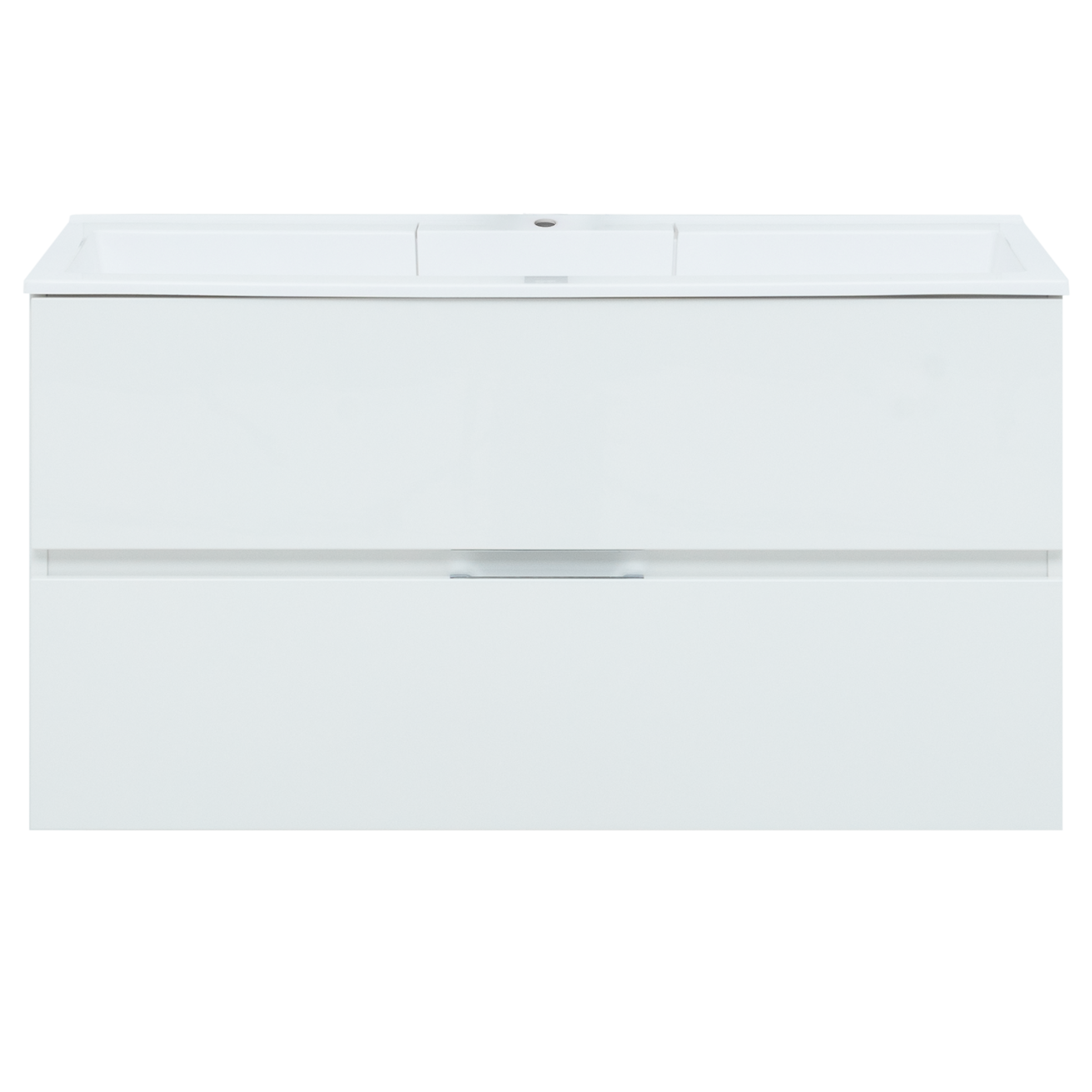 Изображение товара Тумба под раковину подвесная «Алвита» 100 см цвет белый глянец