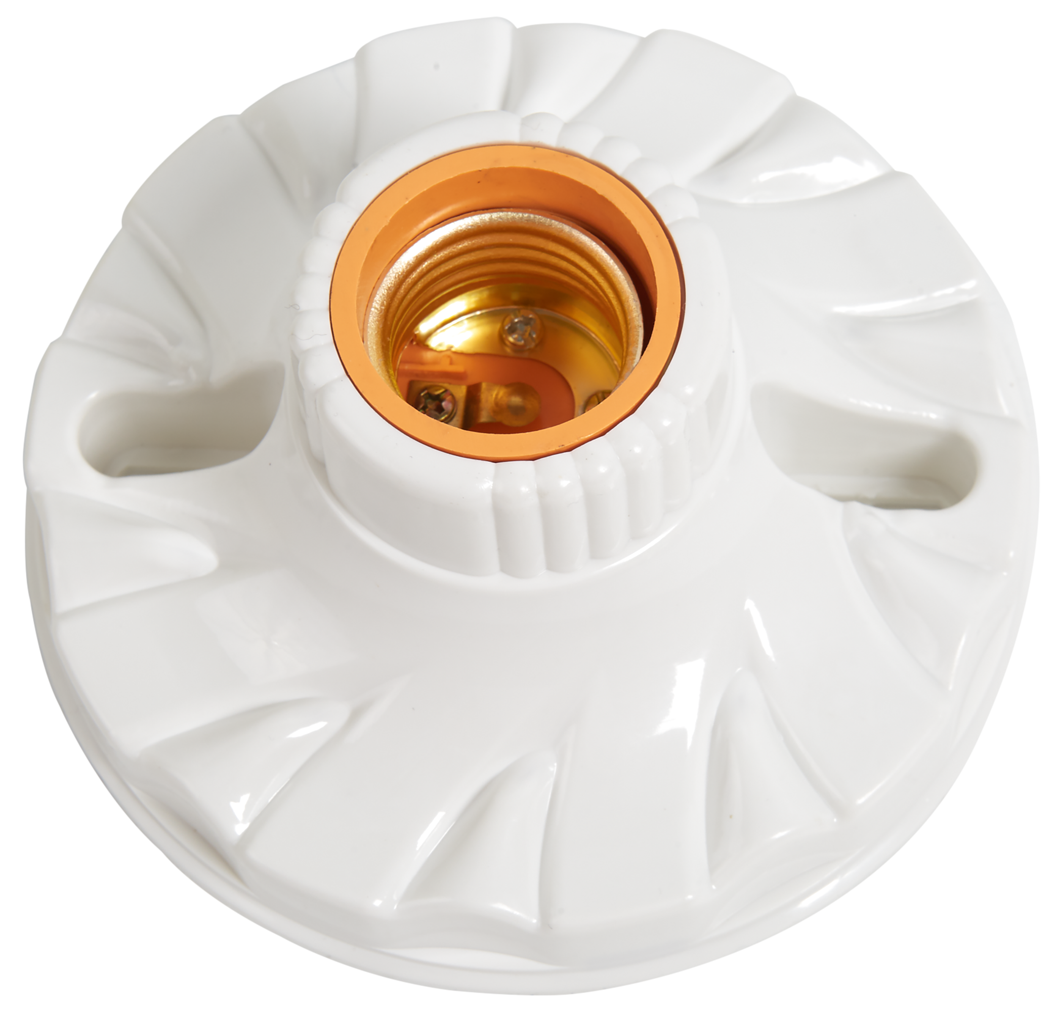 Изображение товара Патрон-стойка пластиковая E27 Oxion прямая цвет белый