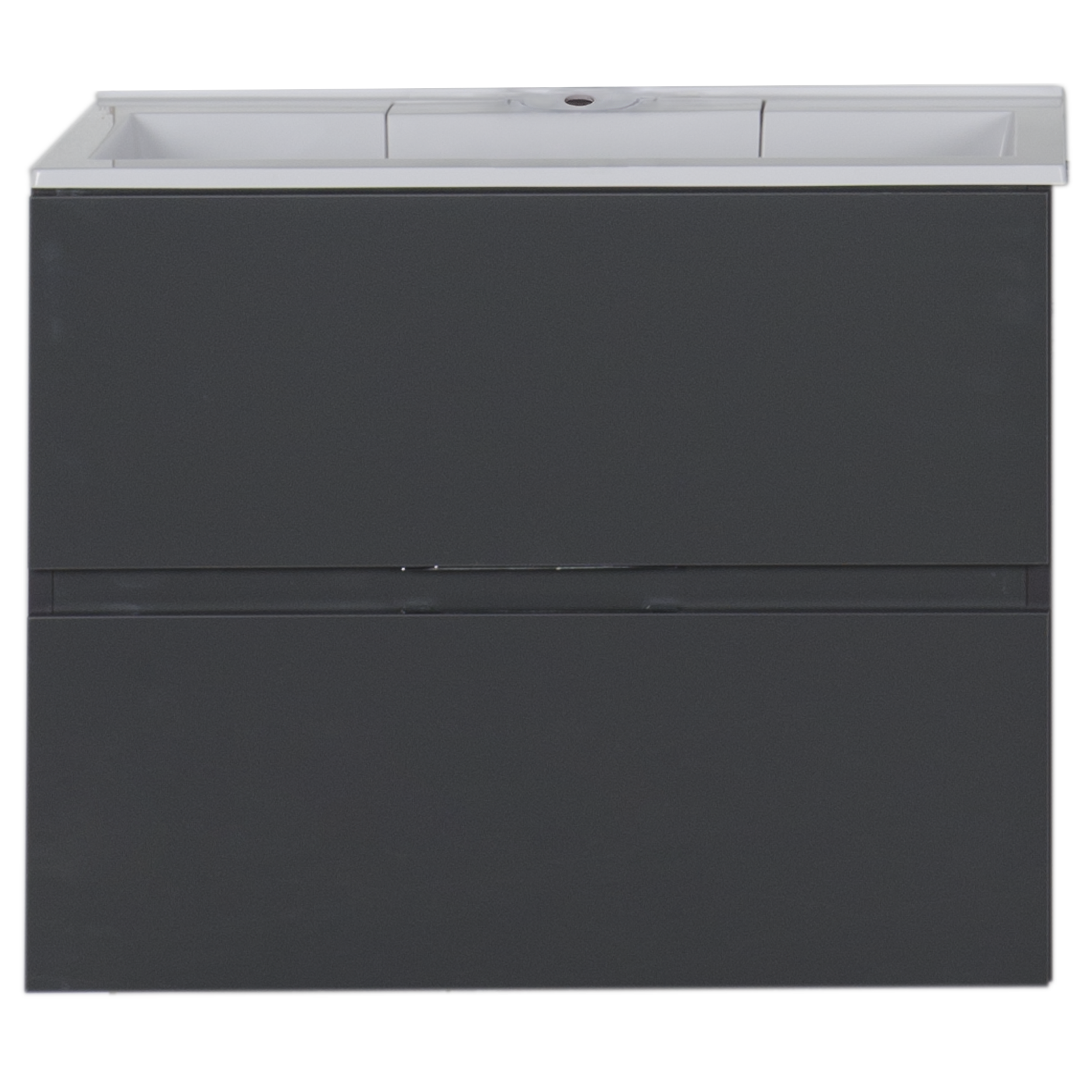 Изображение товара Тумба под раковину подвесная «Алвита» 70 см цвет серый антрацит