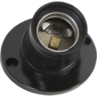 Изображение товара Патрон-стойка бакелитовая Oxion E27 наклонная цвет чёрный