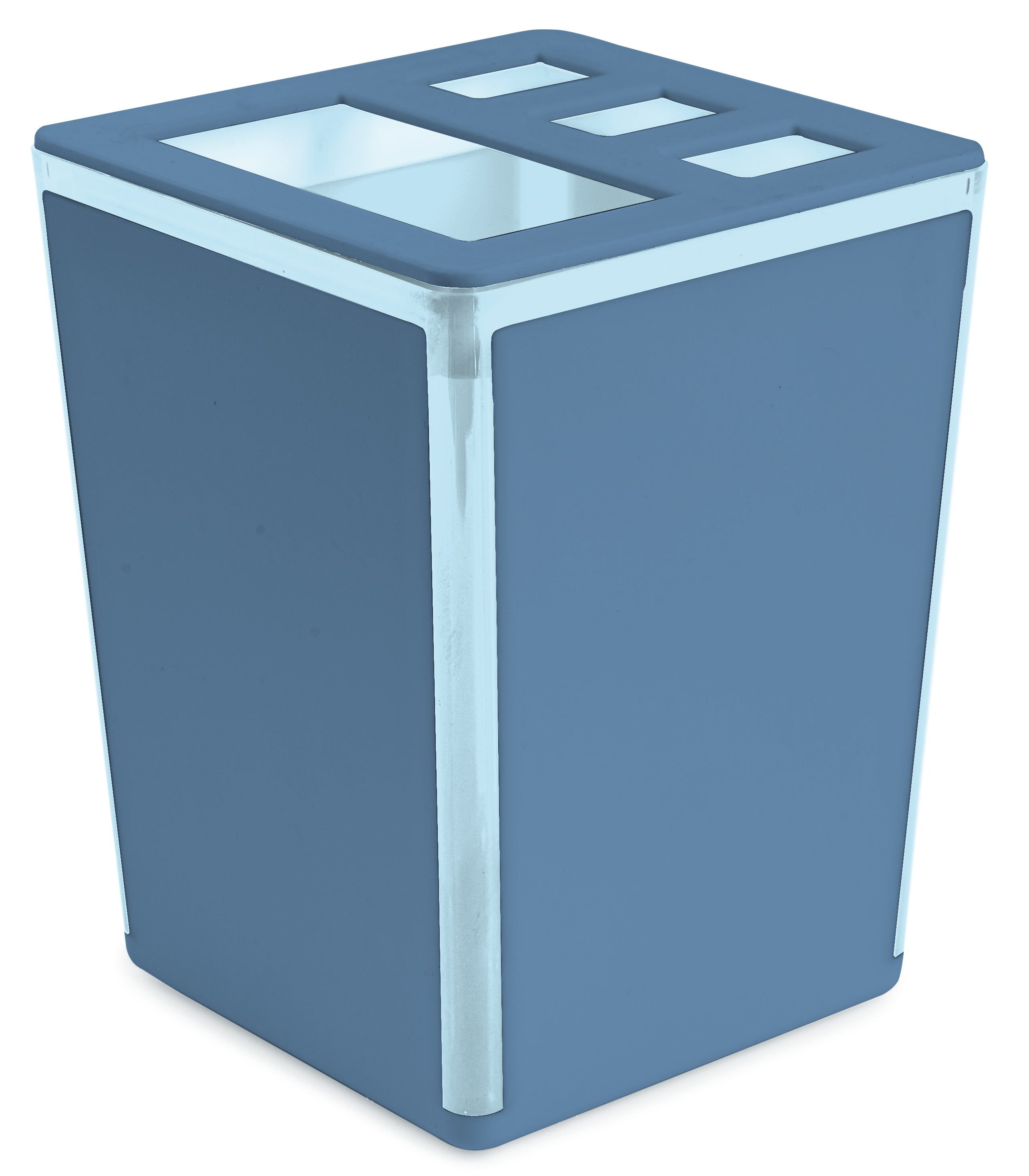 Изображение товара Подставка для зубных щёток Berossi Spacy пластик цвет васильковый голубой