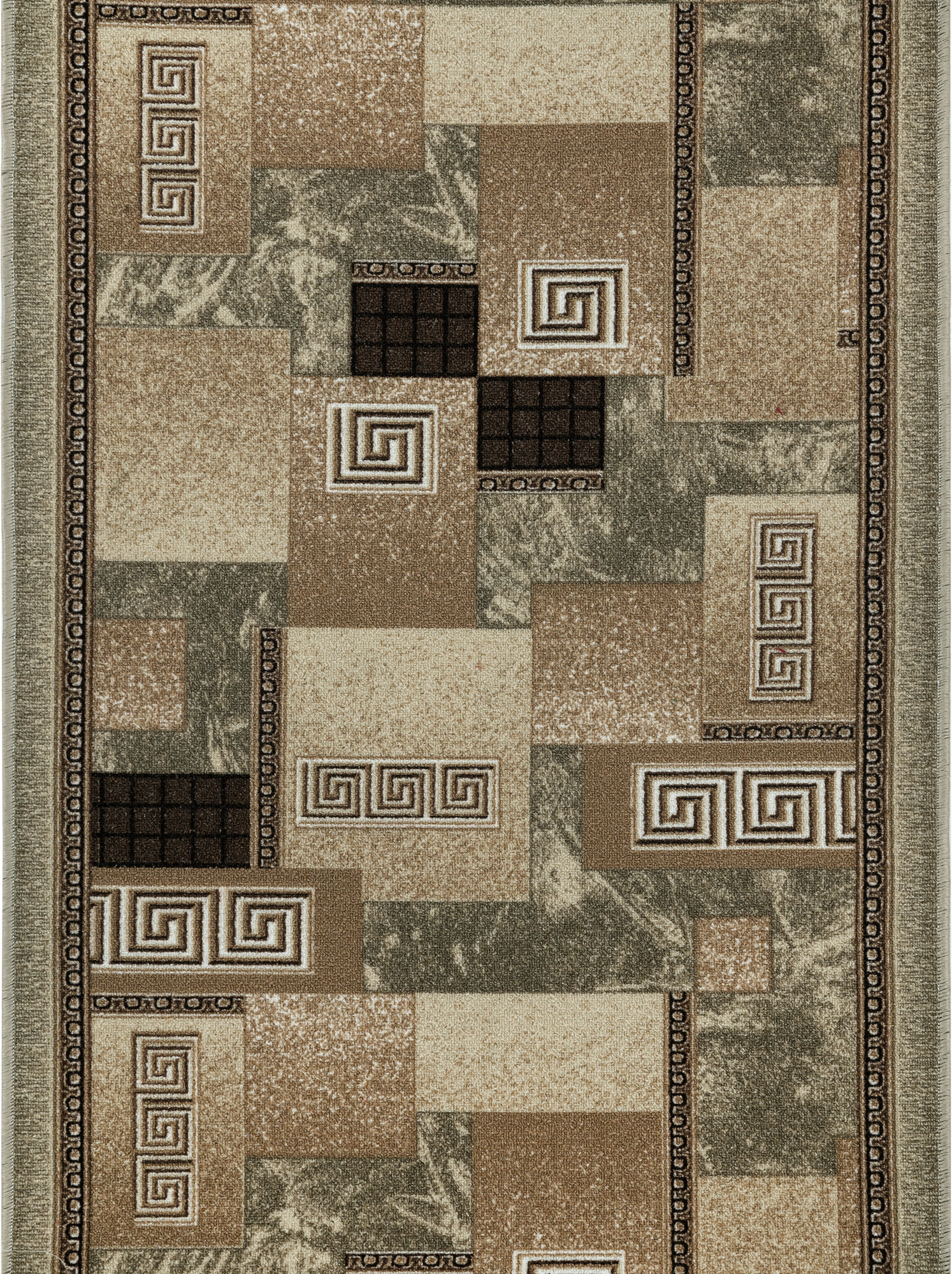 Изображение товара Дорожка ковровая «Вена» 1 м, цвет серый/коричневый/чёрный