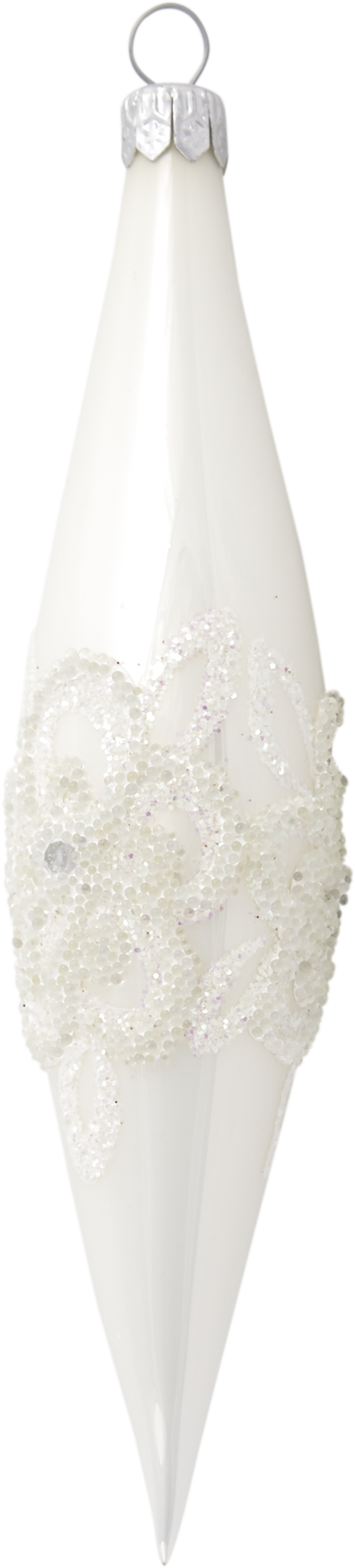 Изображение товара Набор ёлочных украшений Сосульки 7. 5 см, 3 шт - стеклянные праздничные игрушки