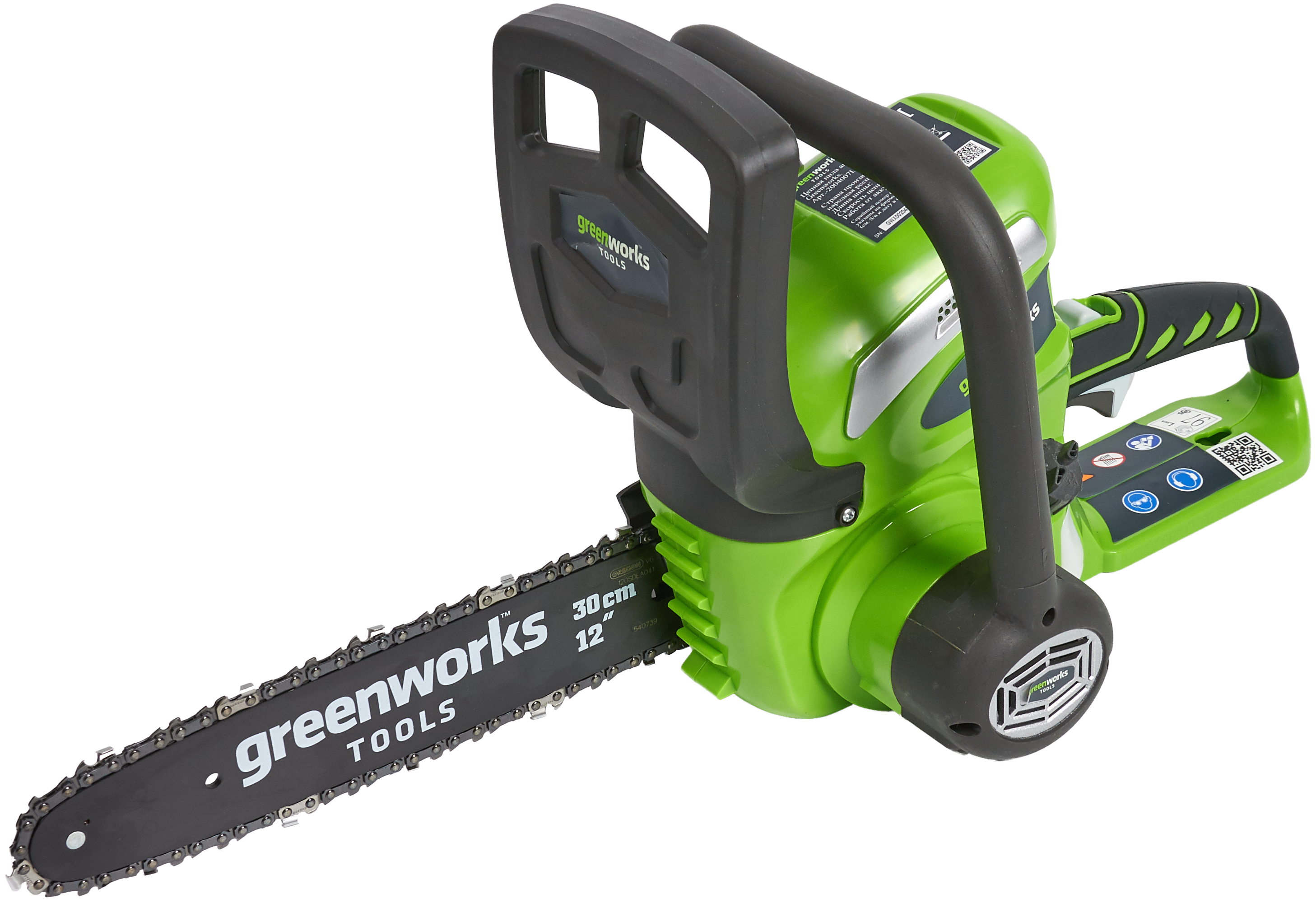 Изображение товара Аккумуляторная цепная пила Greenworks 40 В 30 см без АКБ и ЗУ