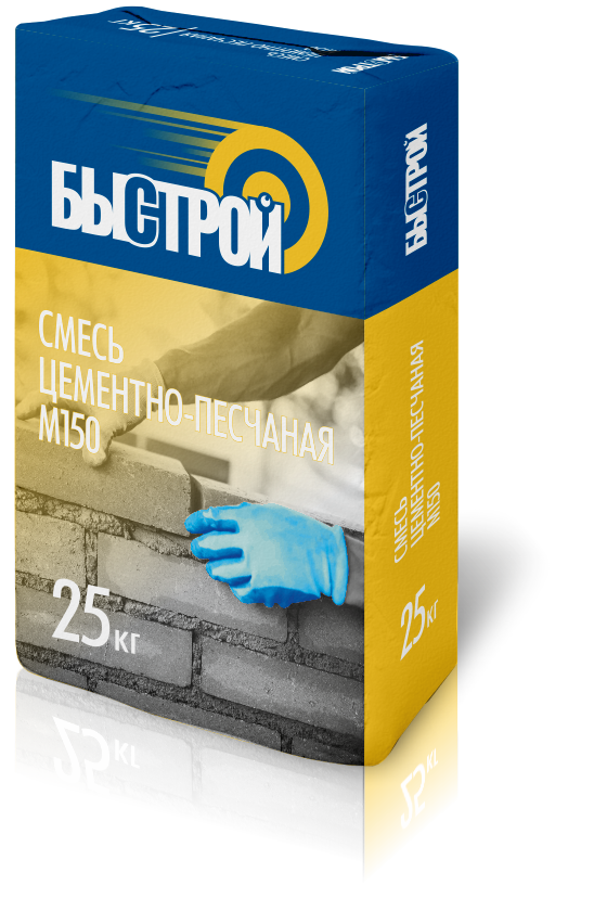 Смесь цементно-песчаная M150 (ЦПС) Быстрой 25 кг