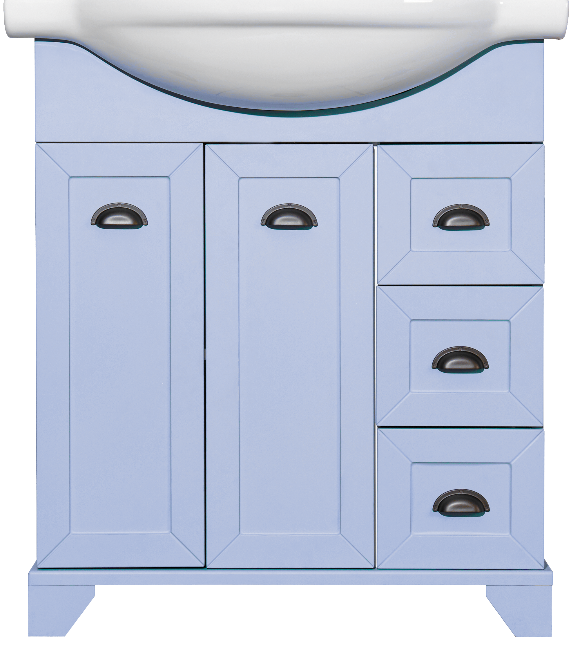 Изображение товара Тумба под раковину напольная Aquaton Шарм 75 см цвет голубой