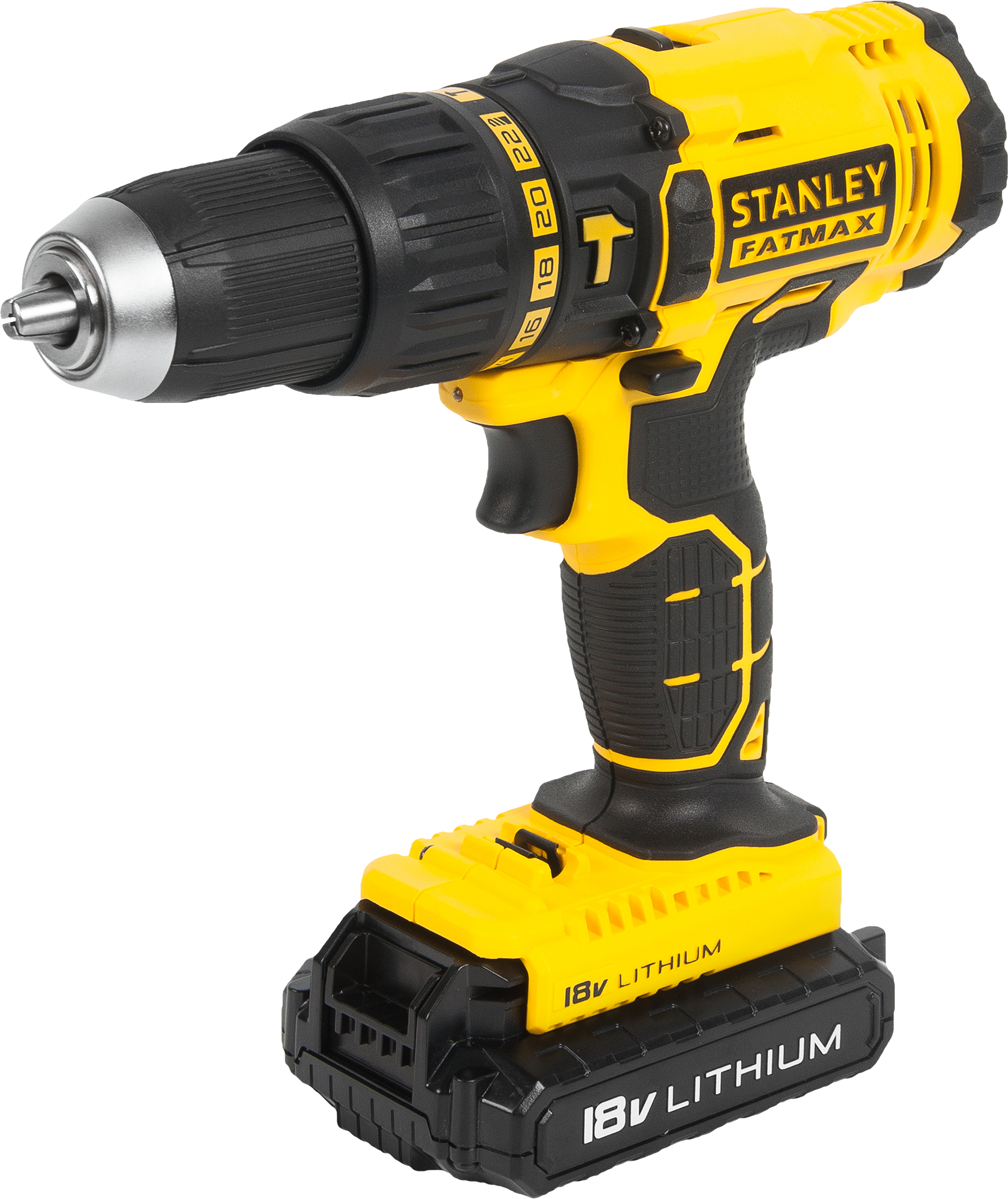 Изображение товара Дрель-шуруповерт аккумуляторная ударная Stanley Fatmax FMC626C2S, 18 В Li-ion 2х1.3 Ач