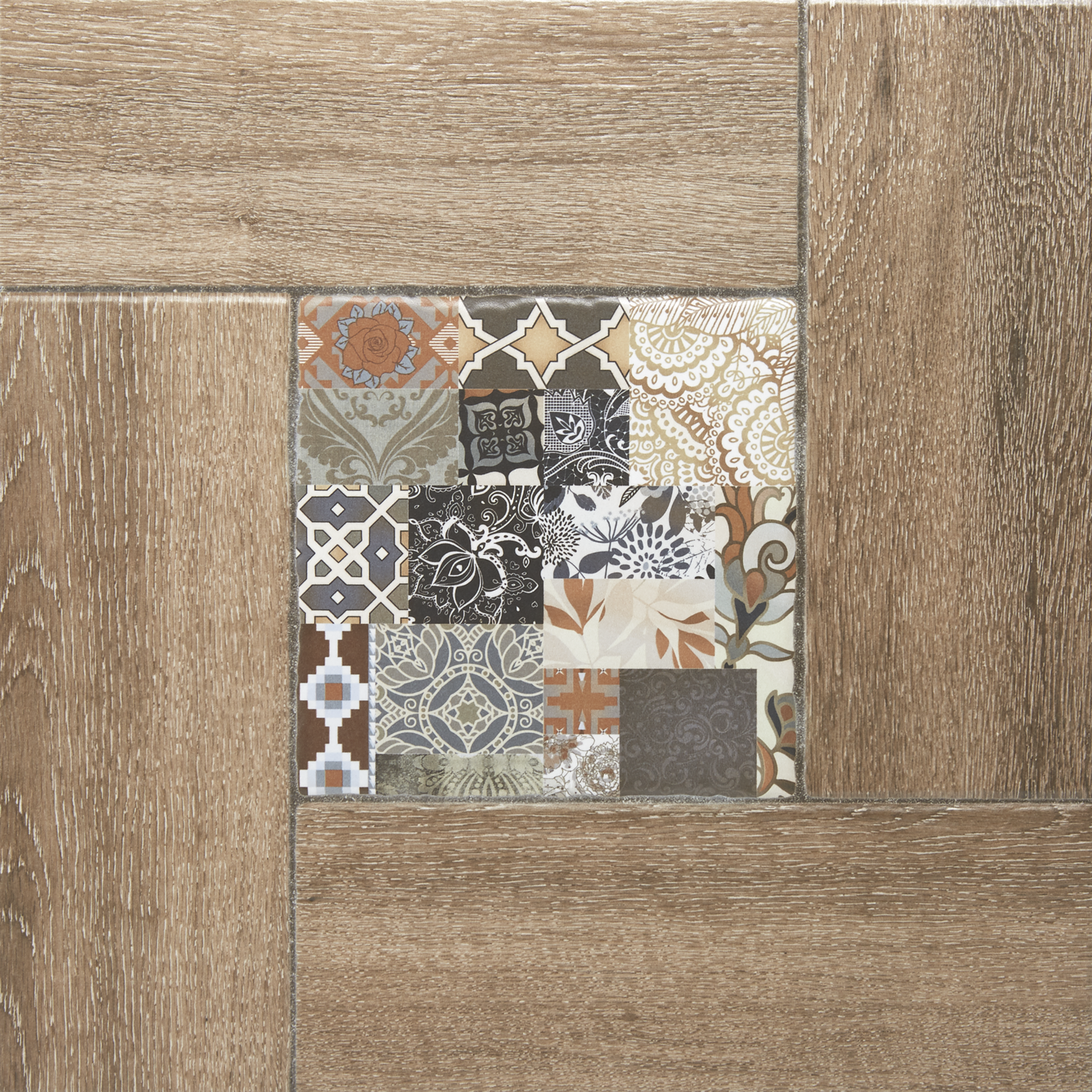 Изображение товара Плитка напольная «Ранчо» 41.8х41.8 см 1.92 м² цвет коричневый