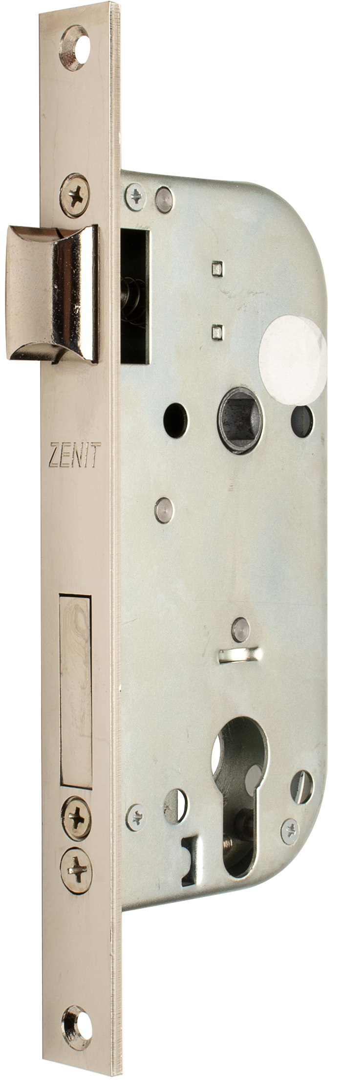 Замок врезной «Зенит» ЗВ7-70, цвет хром