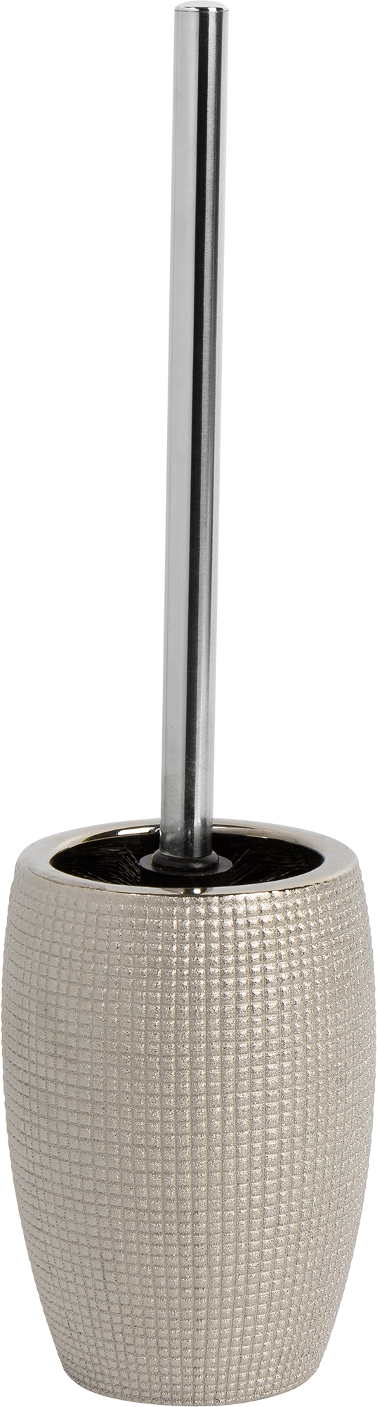 Изображение товара Ёршик для унитаза PROFFI HOME Silver керамический с цилиндрической подставкой