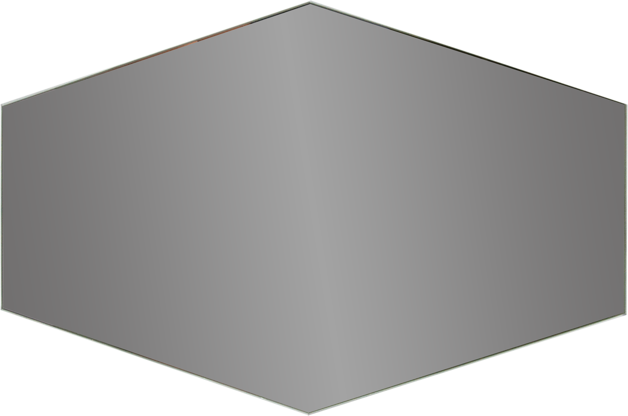 Изображение товара Зеркальная плитка Omega Glass NNLM73 сота 30x20 см глянцевая цвет графит 1 шт.