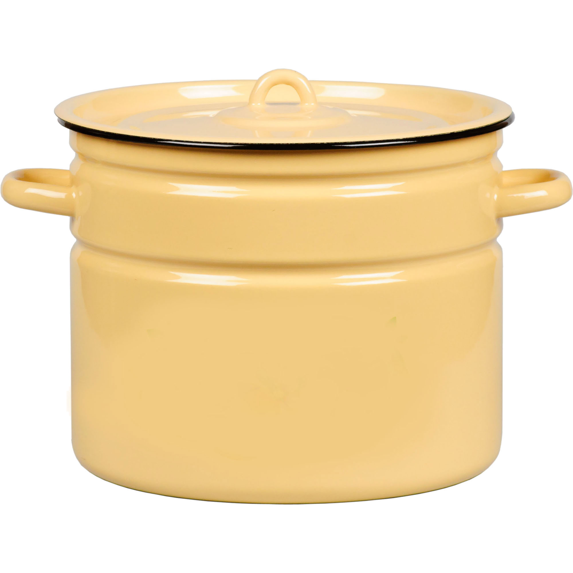 Изображение товара Кастрюля СтальЭмаль 9 литров с крышкой для домашней кухни