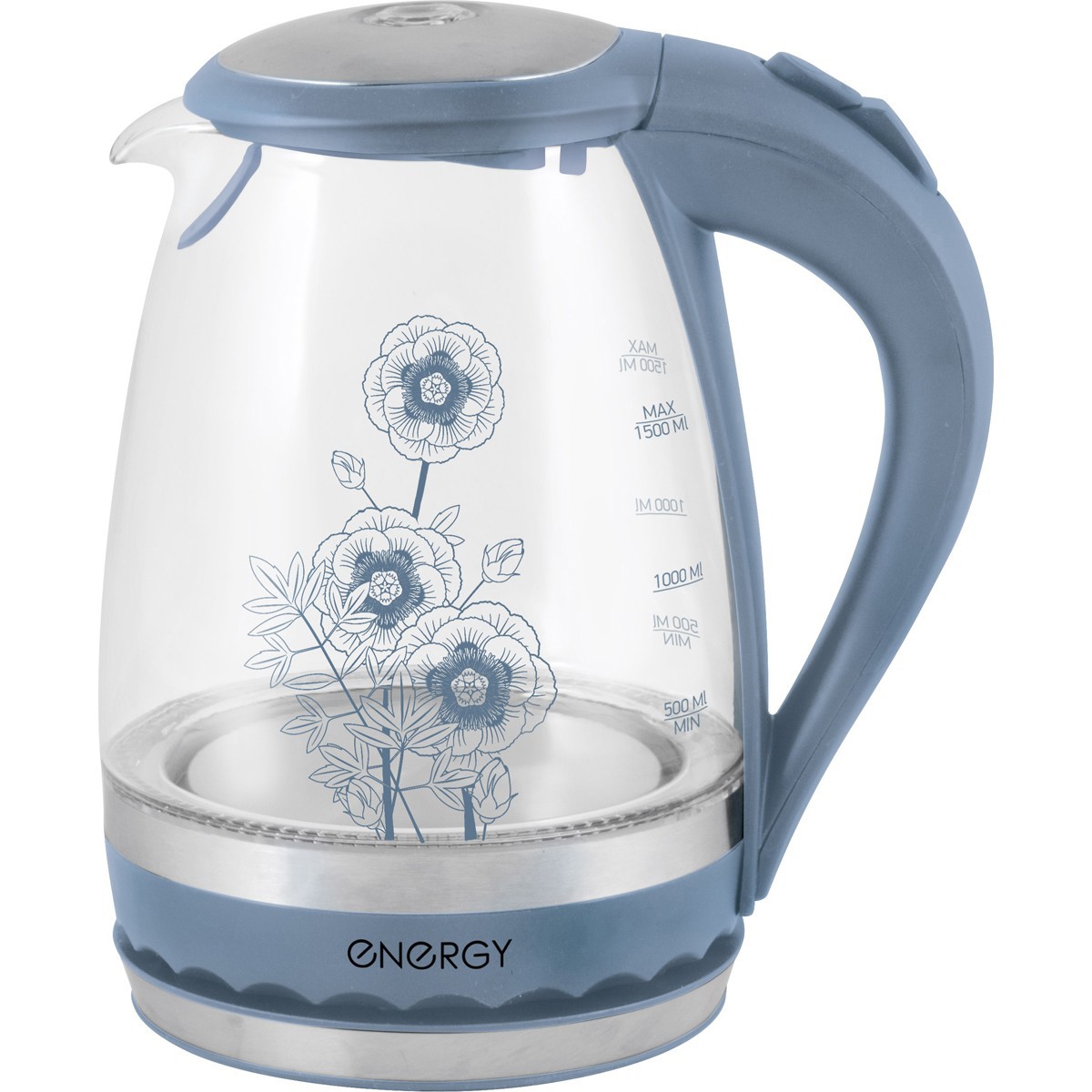 Изображение товара Электрический чайник ENERGY E-279 синий 164084