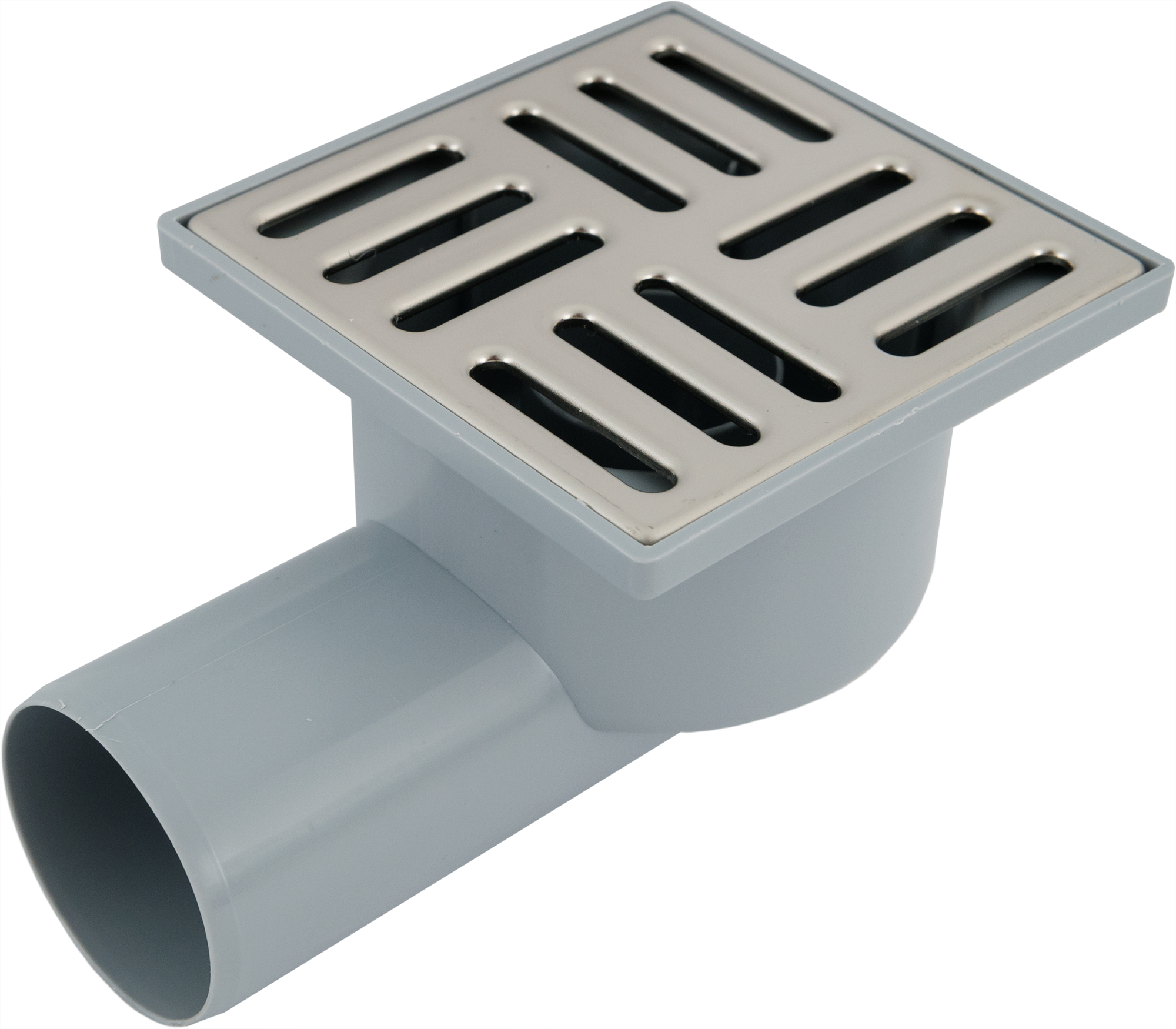 Изображение товара Душевой трап Ани Пласт 100x100 мм с сухим затвором горизонтальный слив Россия