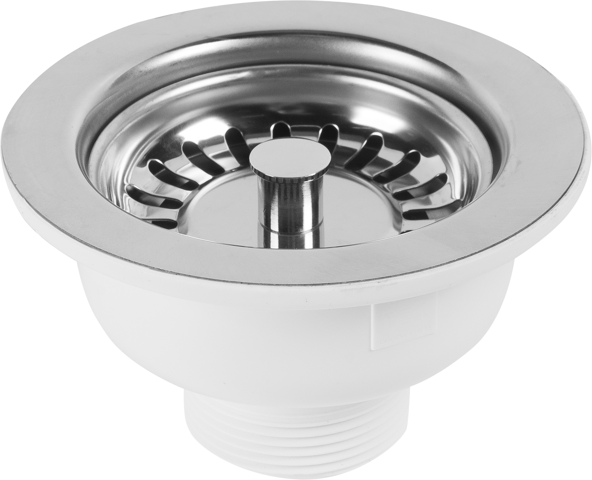 Изображение товара Выпуск для мойки McAlpine MRSKW7 ø115 мм - корзиночный механизм из полипропилена с хромированием