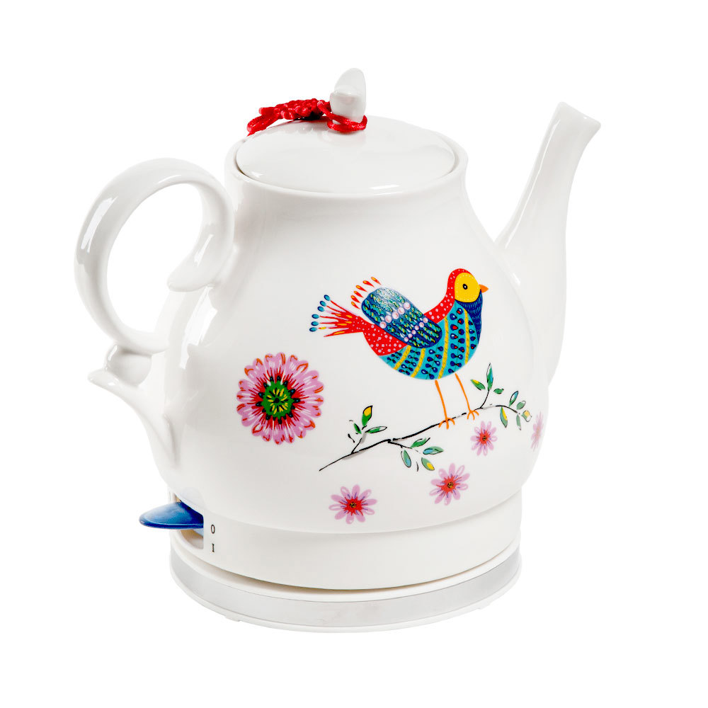 Изображение товара Электрический чайник Endever KR-410 C 1.6л керамика бело-синий