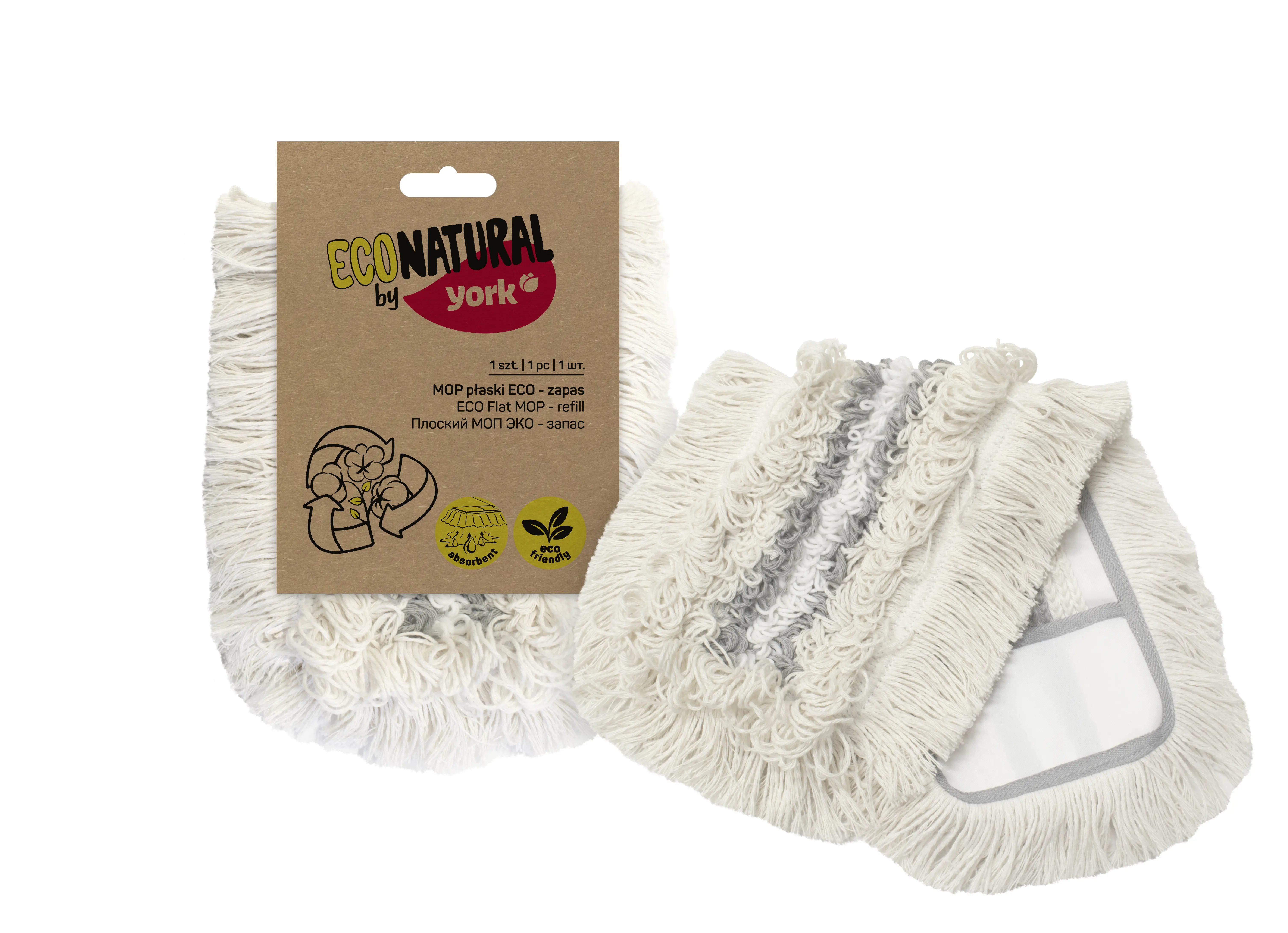 Насадка для швабры York «Eco Natural» хлопок - 3