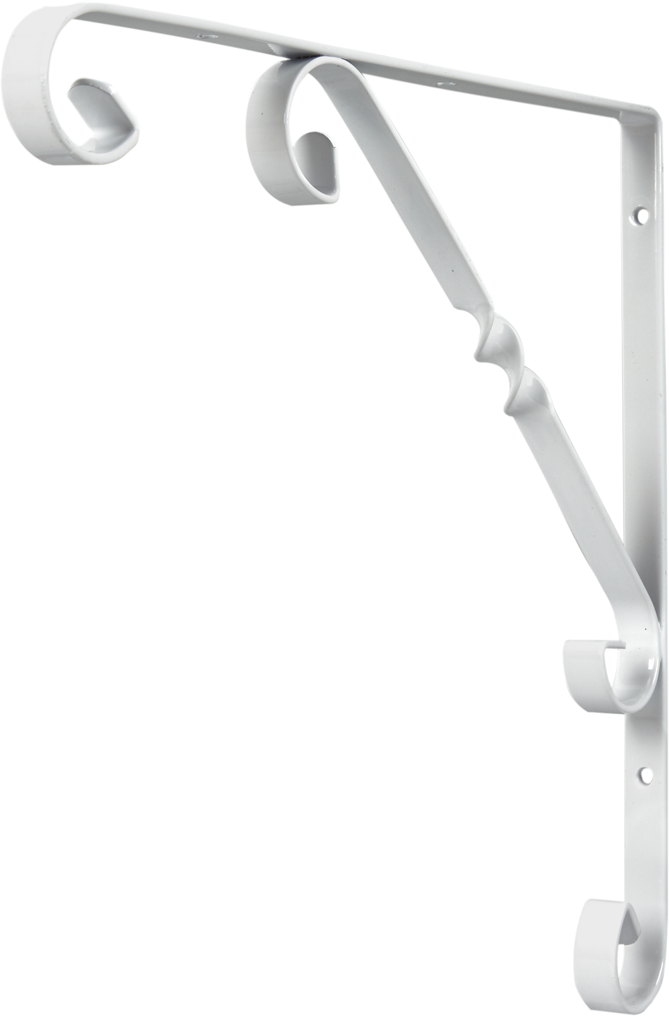 Изображение товара Кронштейн Орнамент 25х25 см нагрузка до 25 кг цвет белый