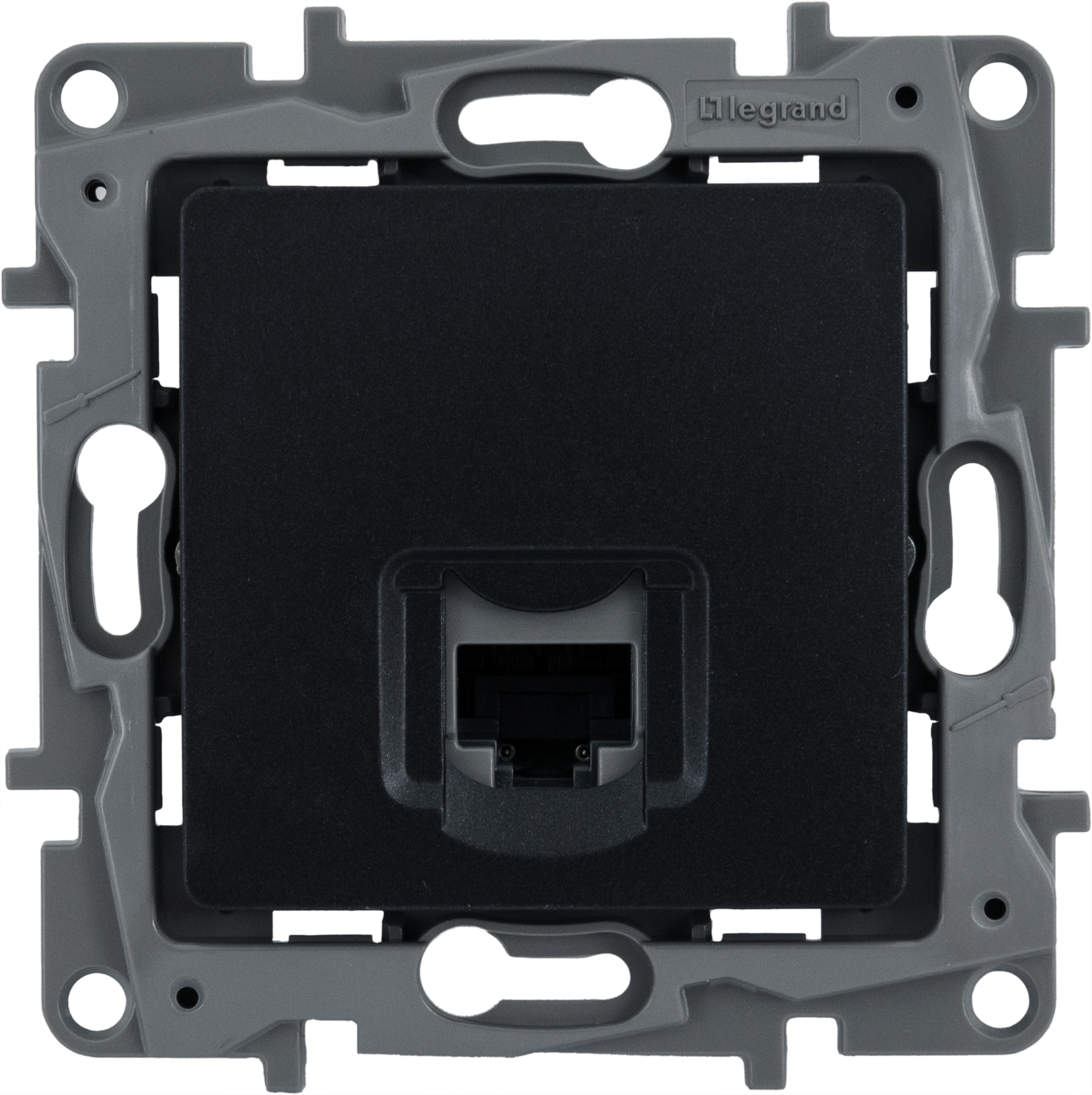Изображение товара Розетка компьютерная RJ45 UTP категория 5e Legrand Etika антрацит, встроенная