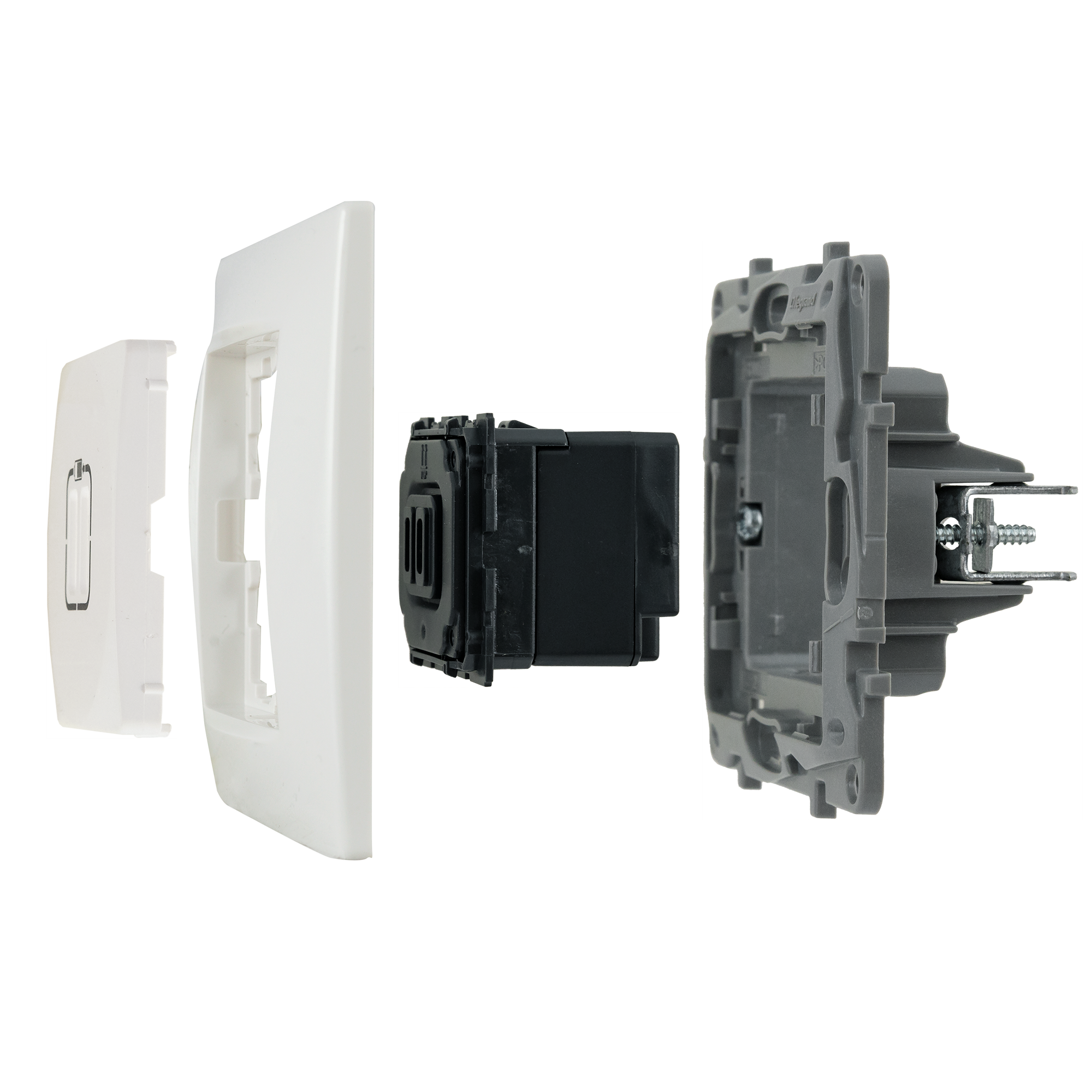 Зарядное устройство USB тип А / тип С - Legrand Etika - 3000мА 15Вт - белый - 6