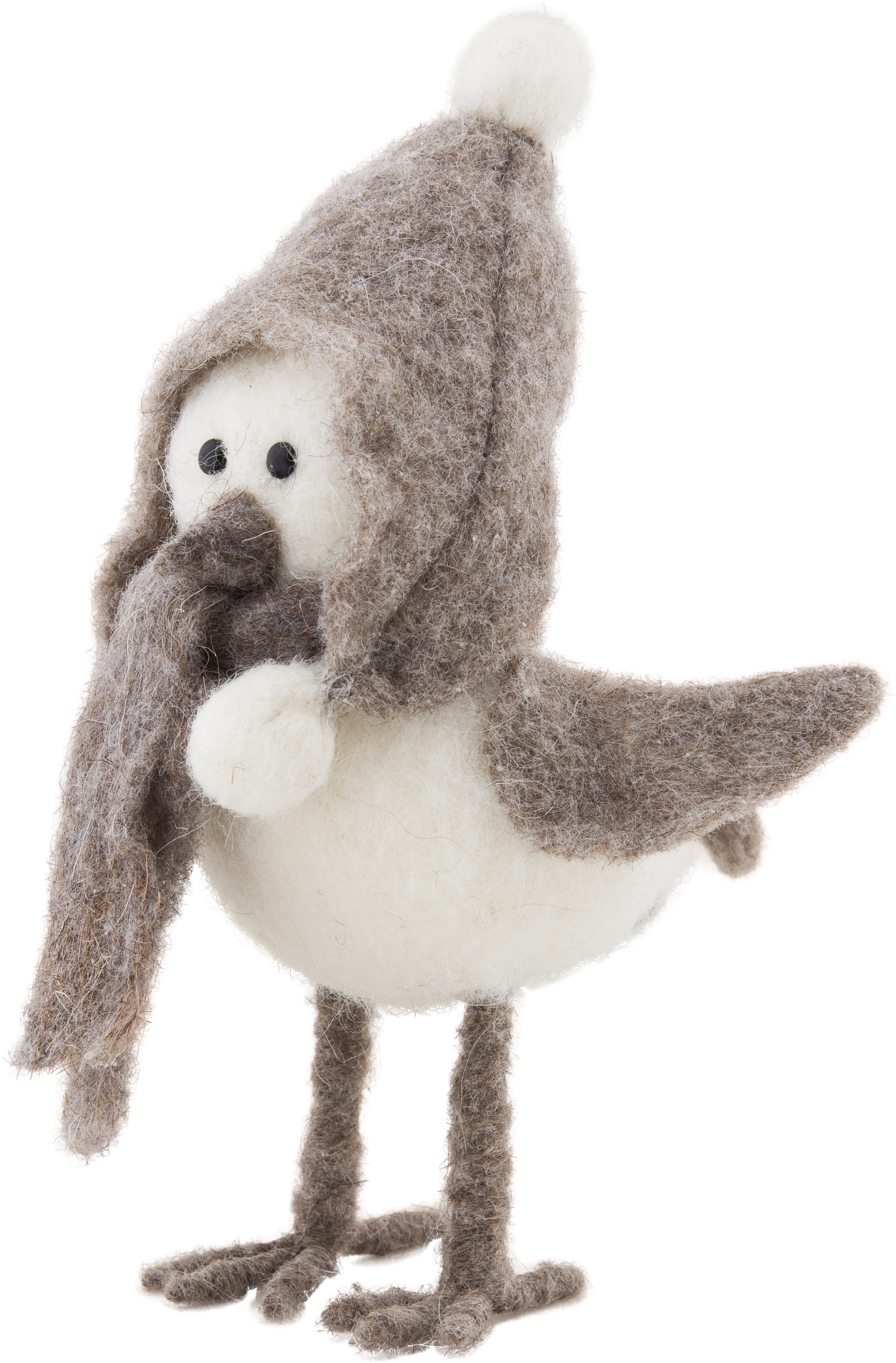 Изображение товара Ёлочное украшение Птичка серая - стильная новогодняя фигурка для елки и интерьера