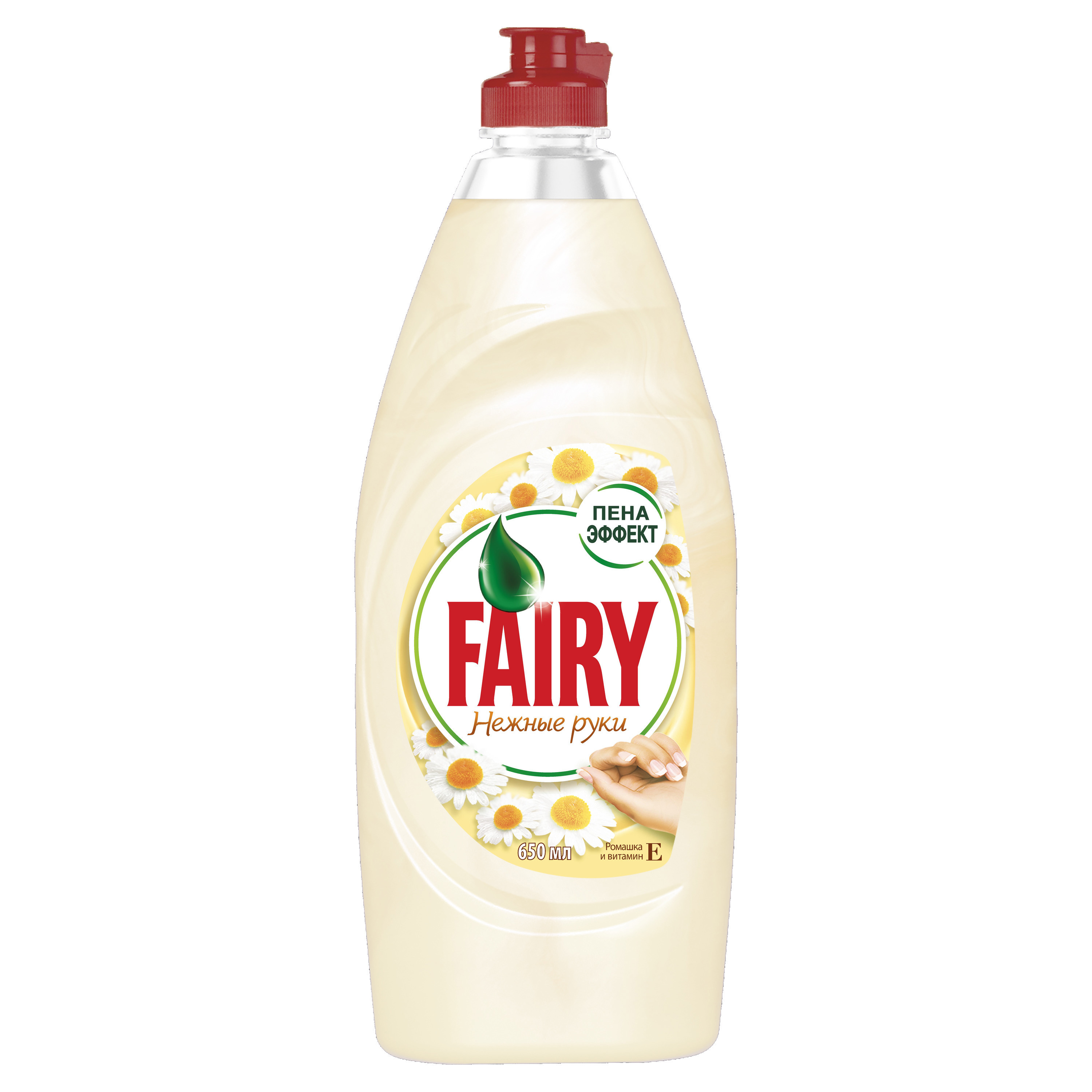 Изображение товара Средство для мытья посуды Fairy «Нежные руки Ромашка» 650 мл