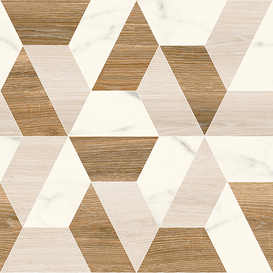 Изображение товара Керамогранит Классик Вуд 45х45 коричневый/белый для пола и стен