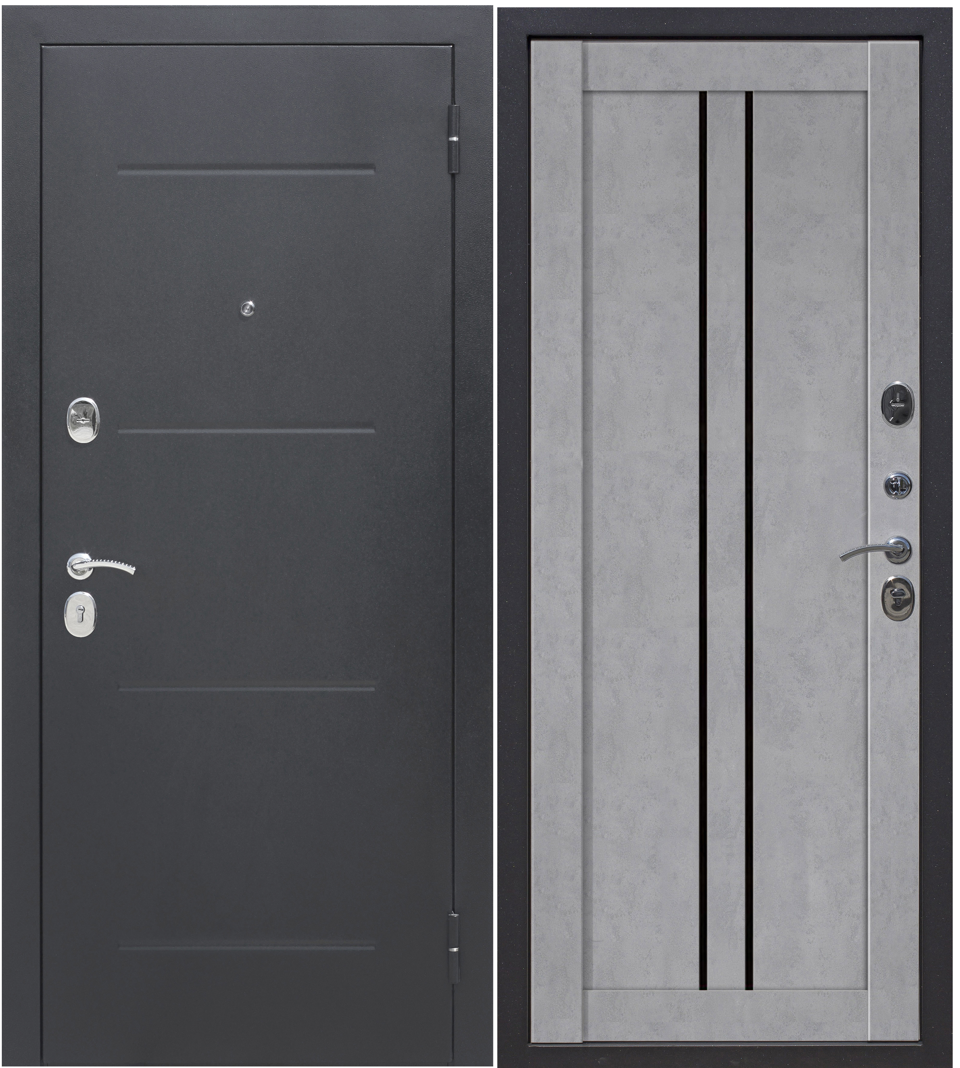 Изображение товара Дверь входная металлическая «Стоун», 960 см, правая, цвет серый дуб