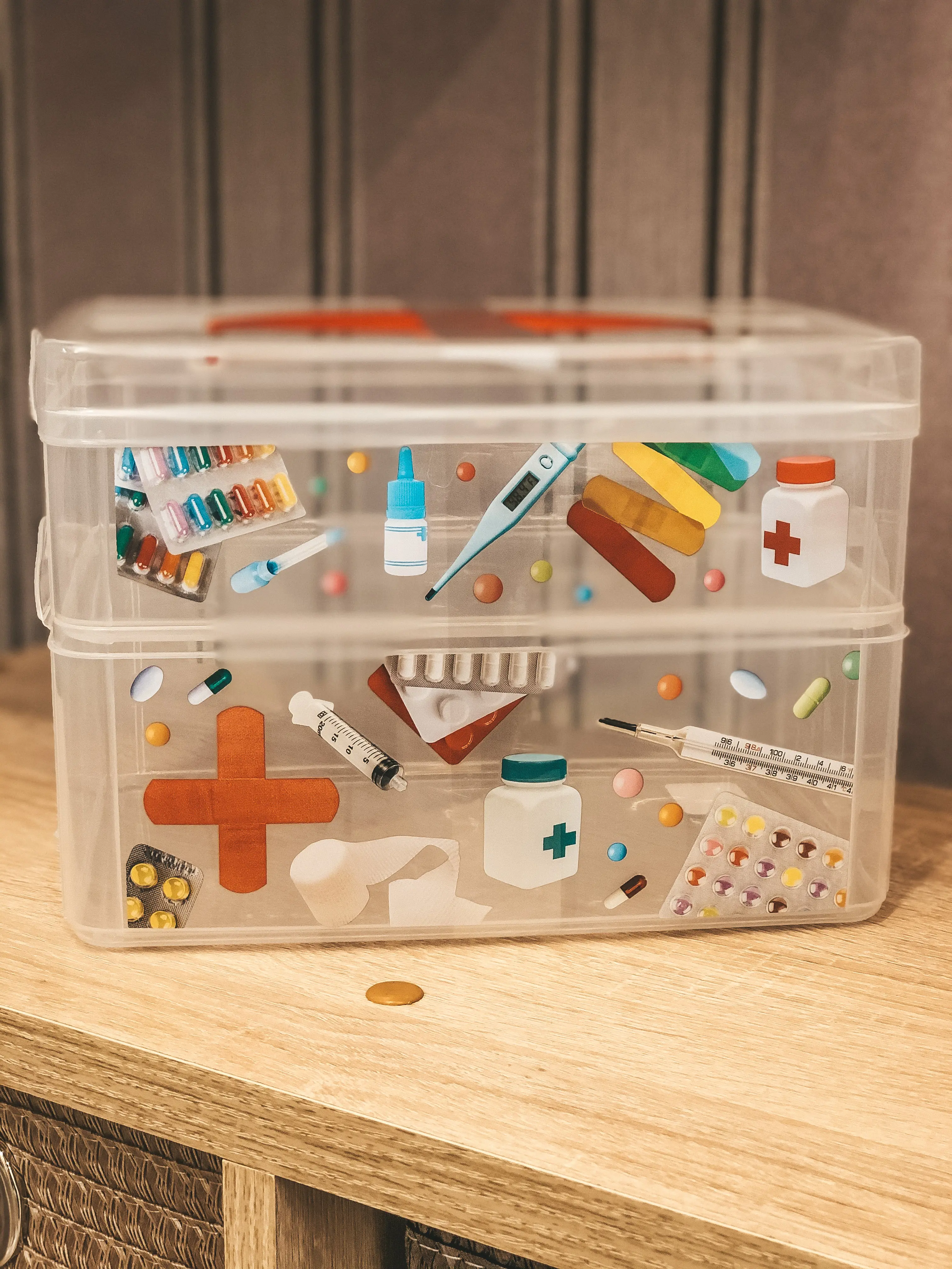 Коробка Multi Box 24.5x16x16.5 см 2 секции полипропилен с крышкой цвет прозрачный - 5
