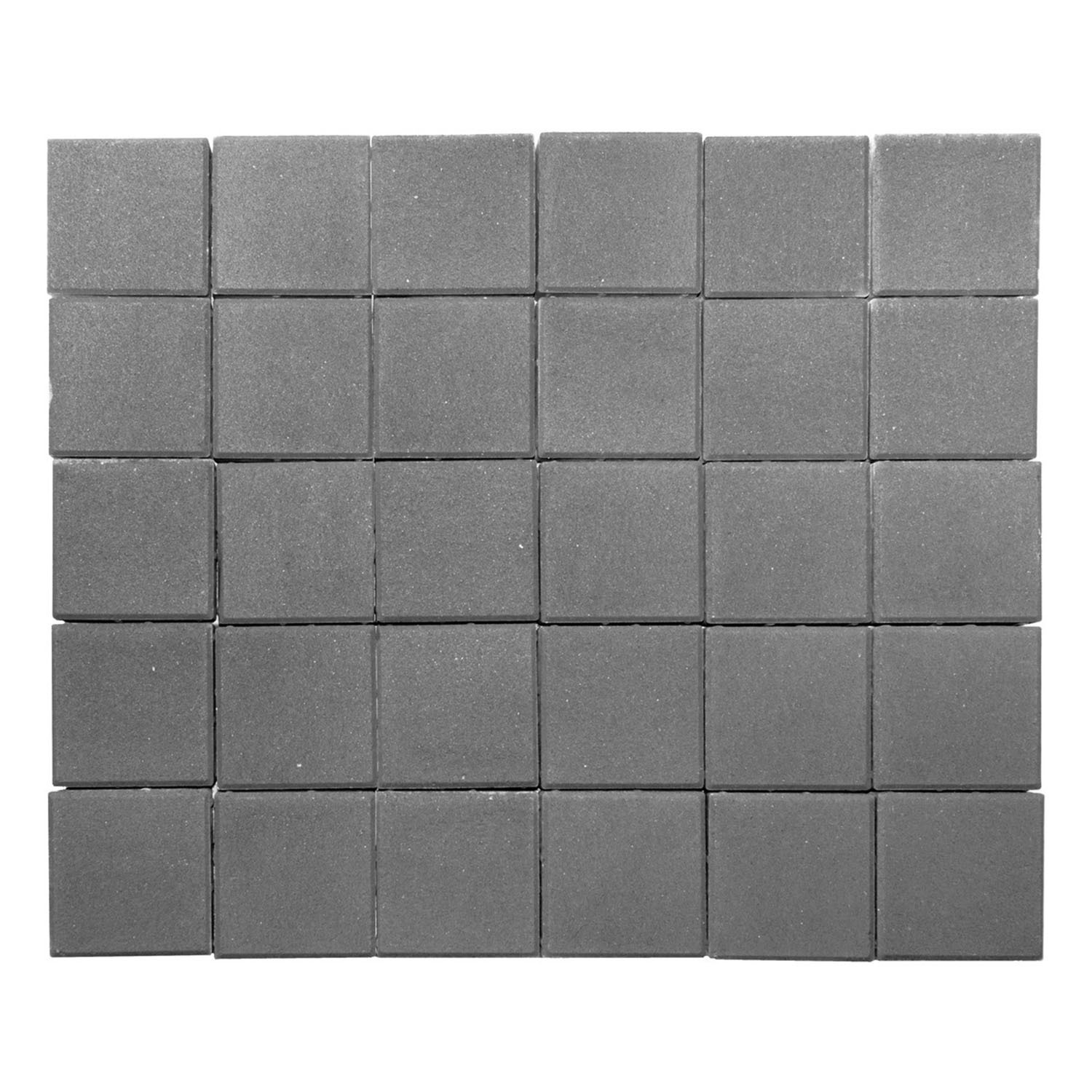 Изображение товара Плитка тротуарная двухслойная Braer Лувр 200x200x60 мм цвет серый
