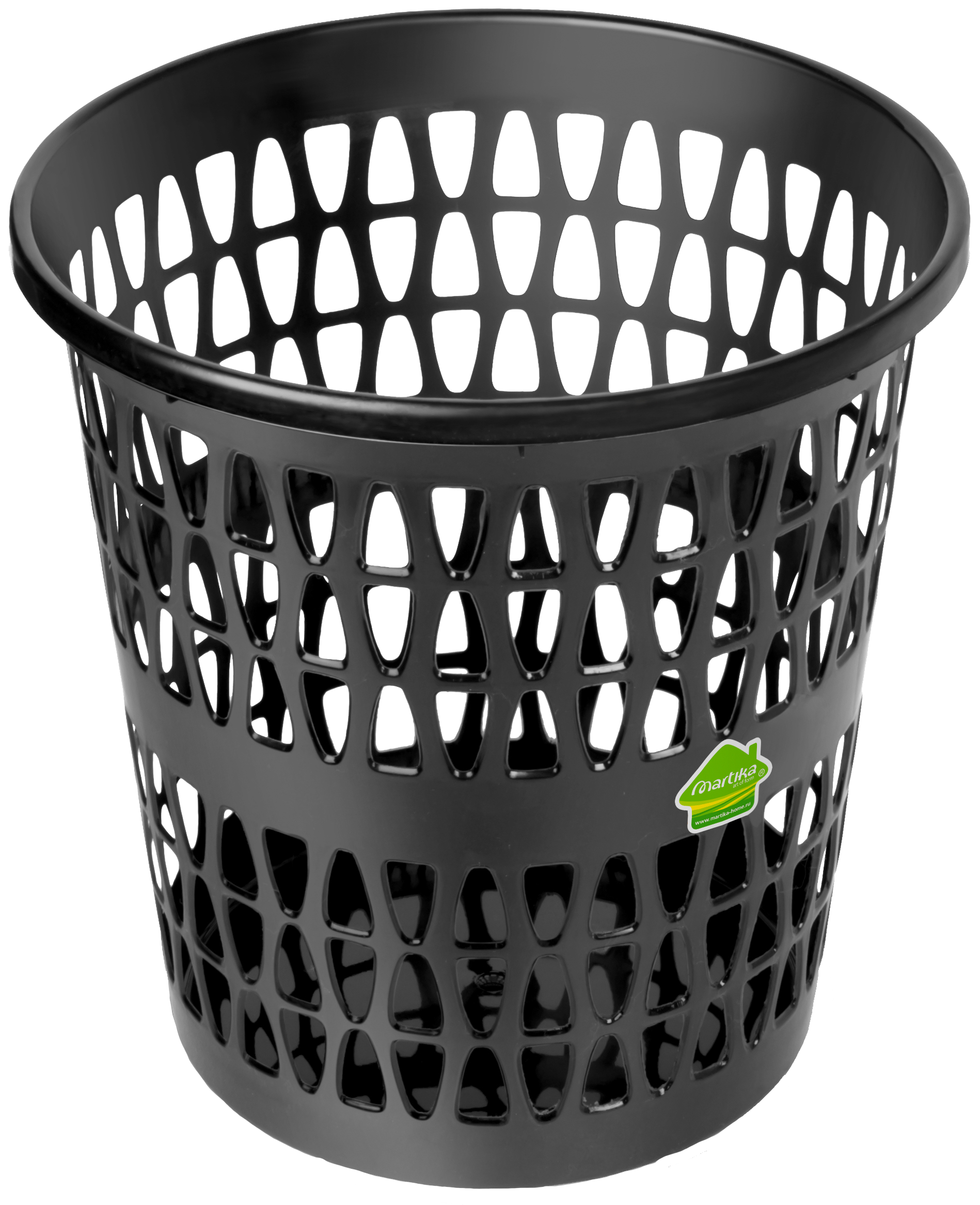Корзина для мусора Martika Феста 11 л цвет черный