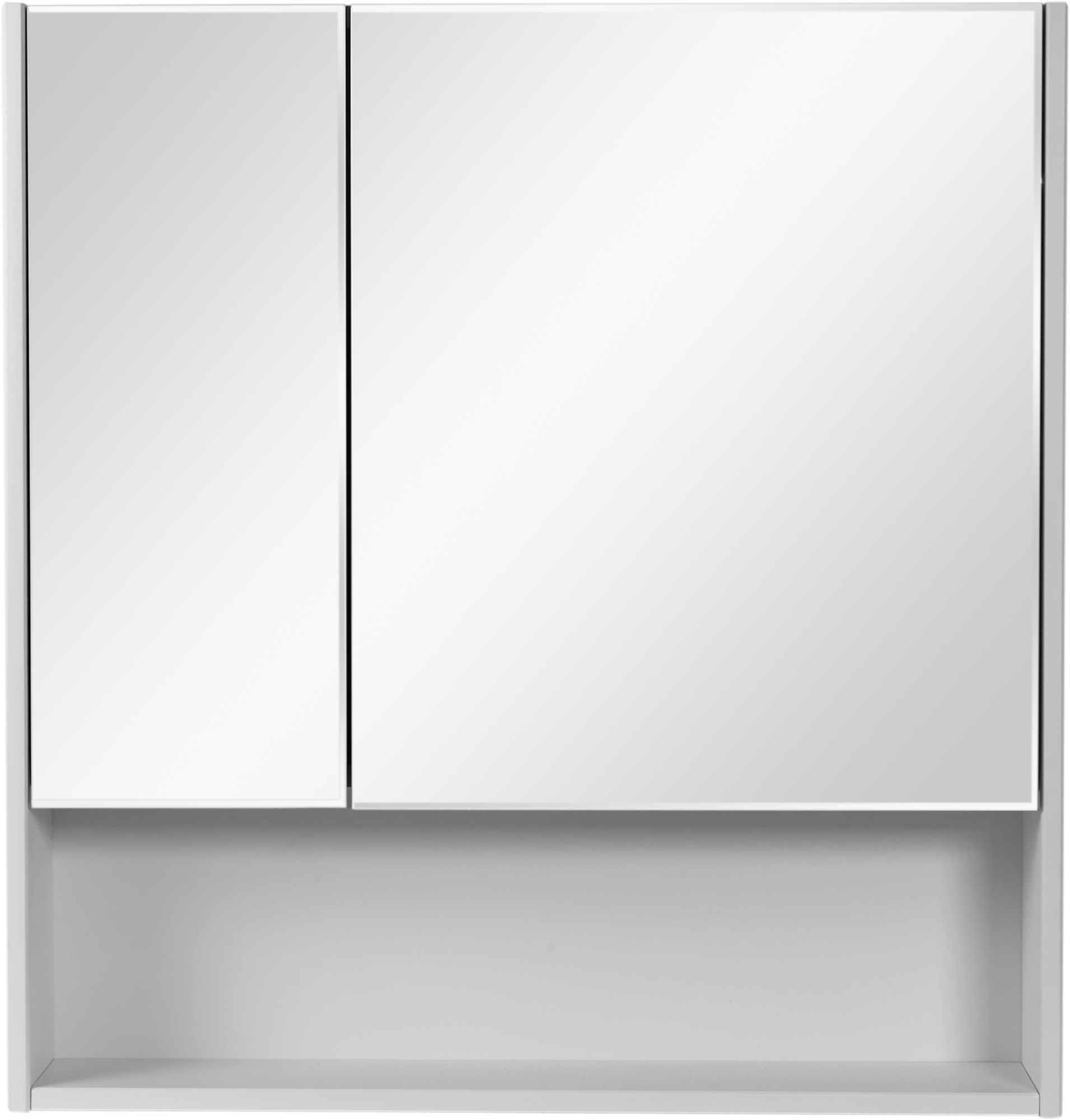 Изображение товара Шкаф зеркальный подвесной для ванной АСБ-Мебель Сведен 76x80 см цвет белый