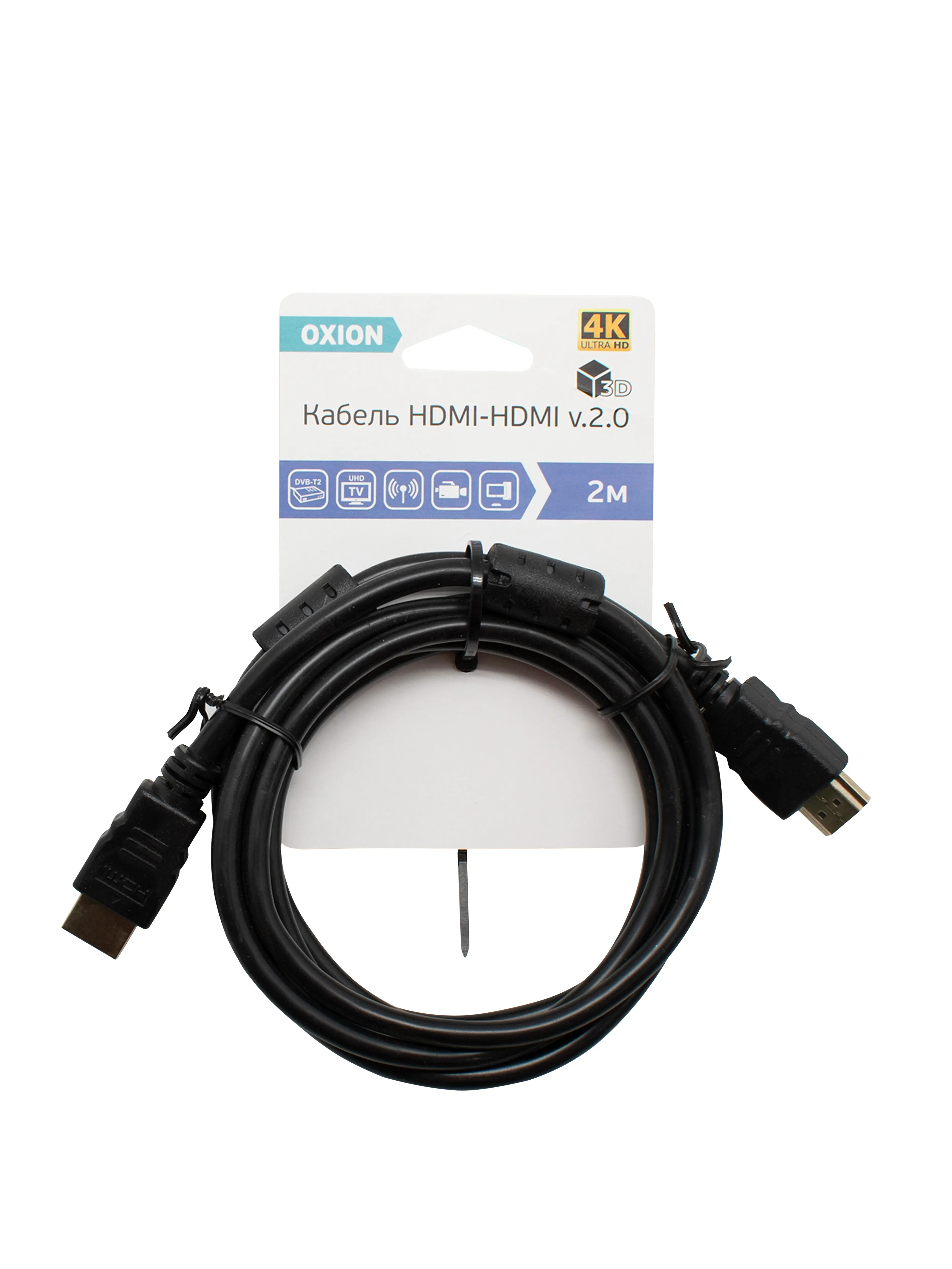 Кабель HDMI Oxion 4K 2 м - 1