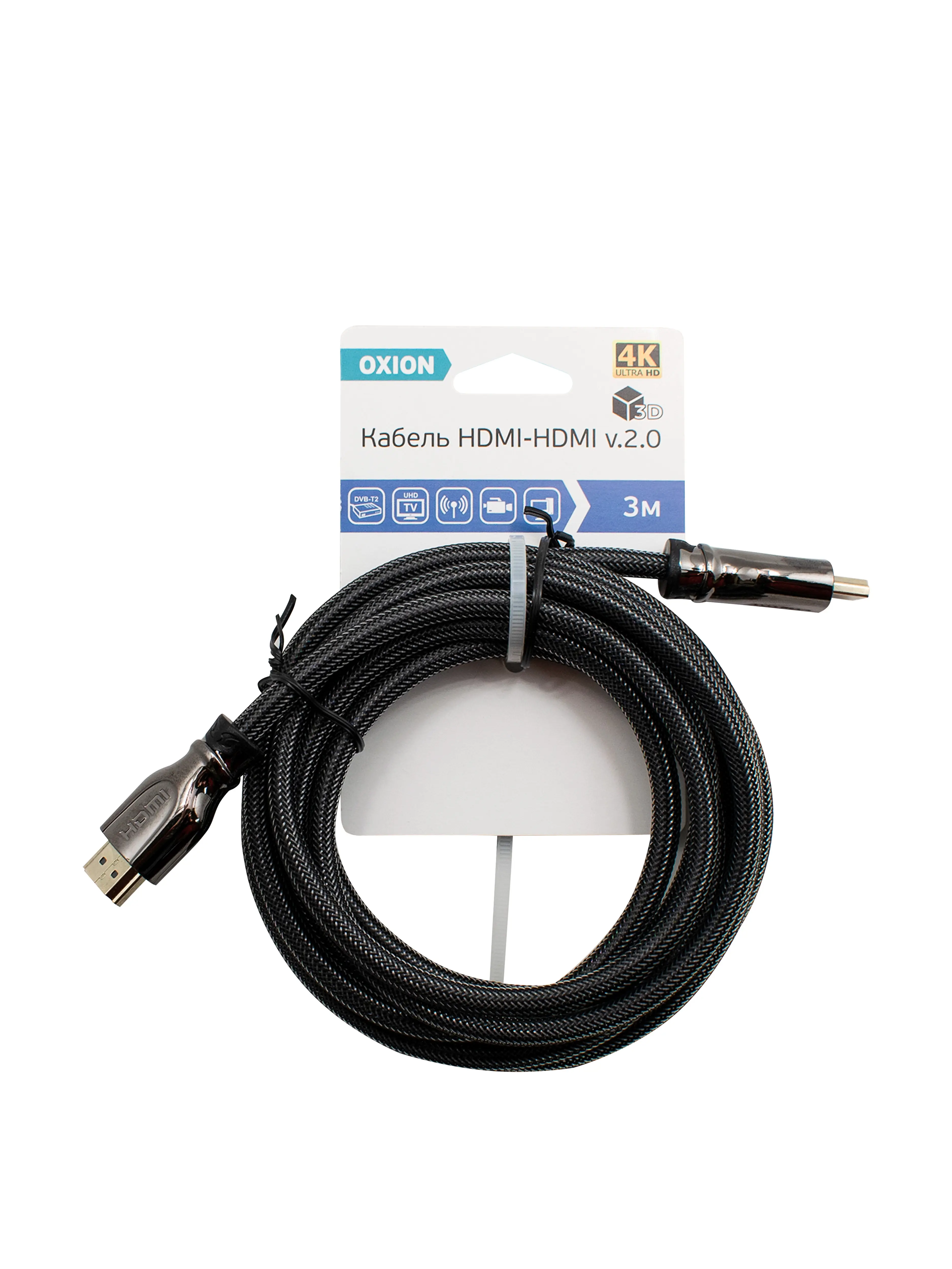 Кабель HDMI Oxion 4K, 3 м - 1