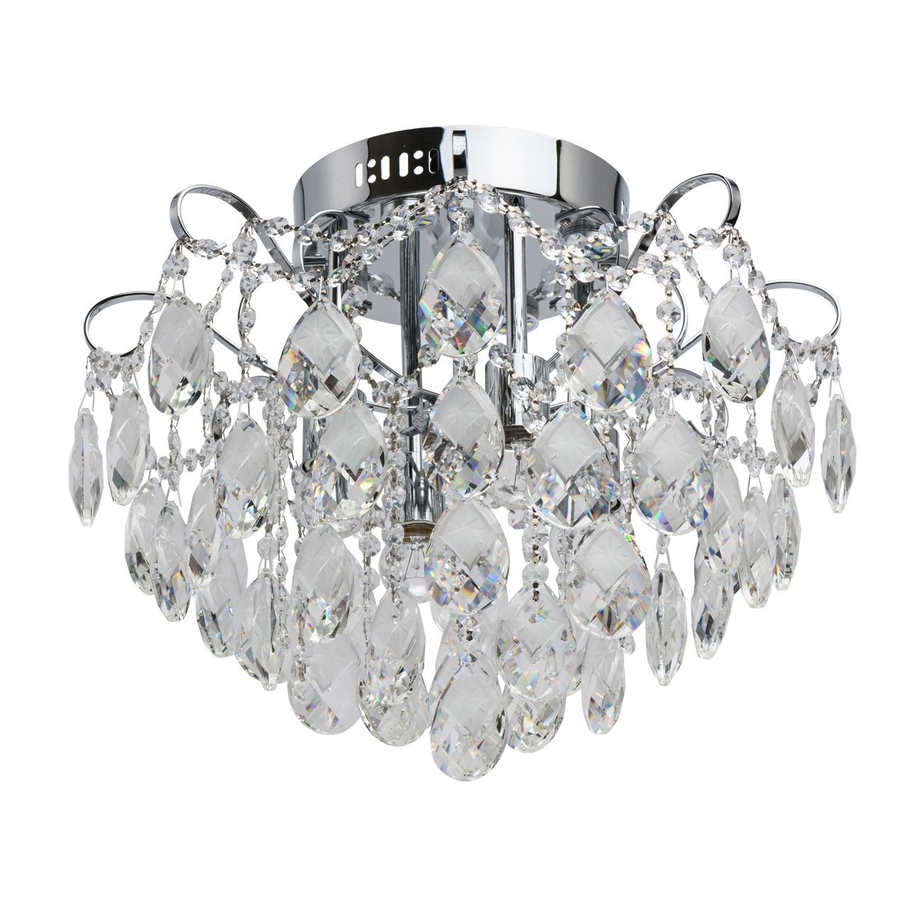 Изображение товара Люстра потолочная Бриза 4 лампы неоклассика регулируемый белый свет хром