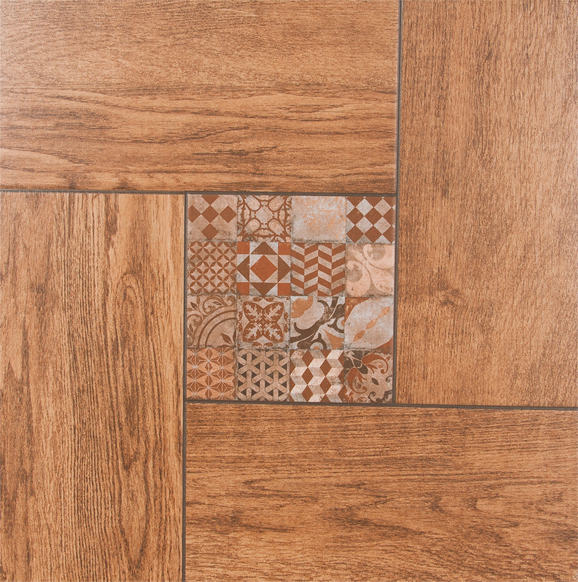 Изображение товара Керамогранит Bellariva 42x42 см коричневый для пола и ванной комнаты