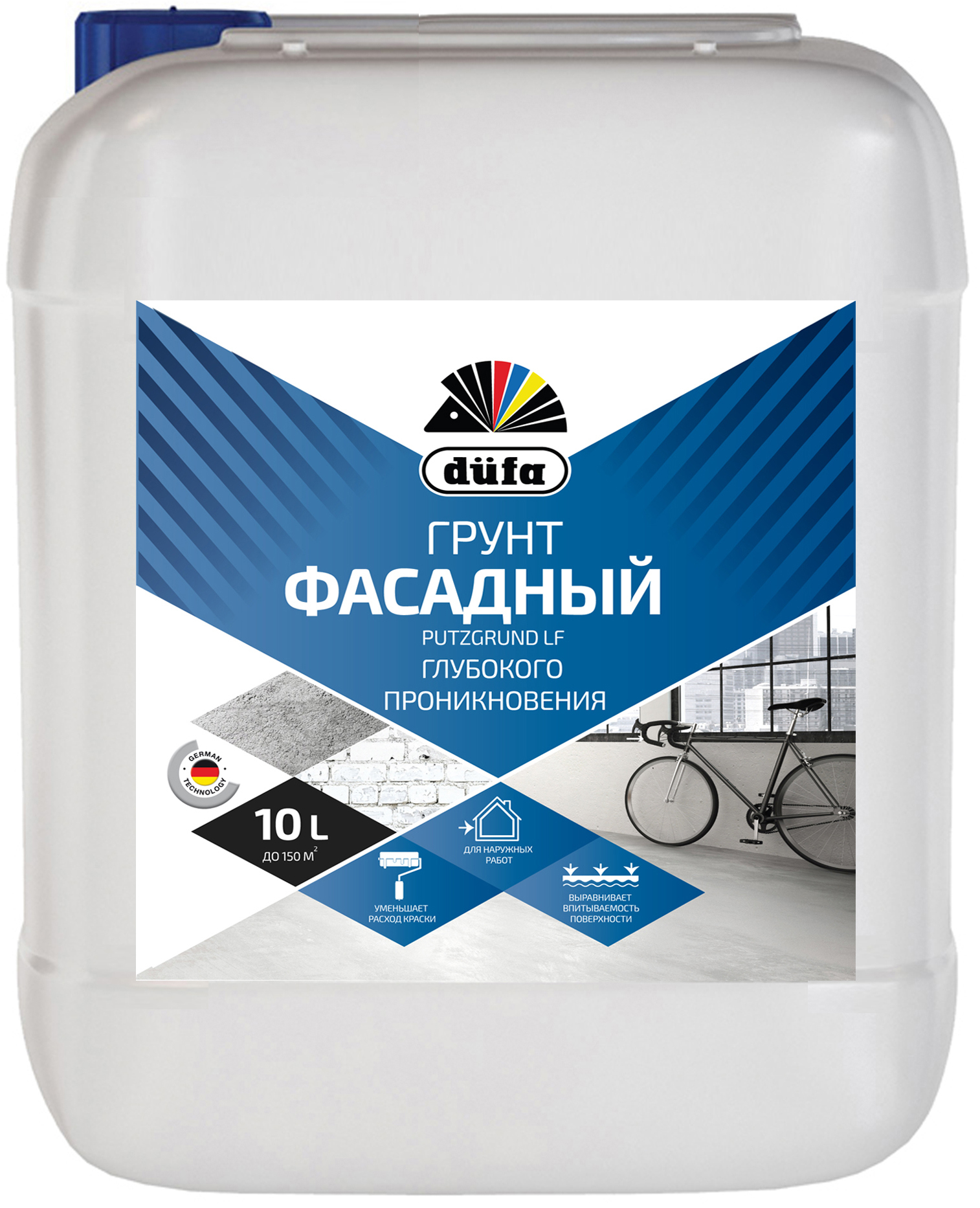 Изображение товара Грунтовка Dufa Putzgrund глубокого проникновения 10 л для фасадных работ Изображение товара Грунтовка Dufa Putzgrund глубокого проникновения 10 л для фасадных работ