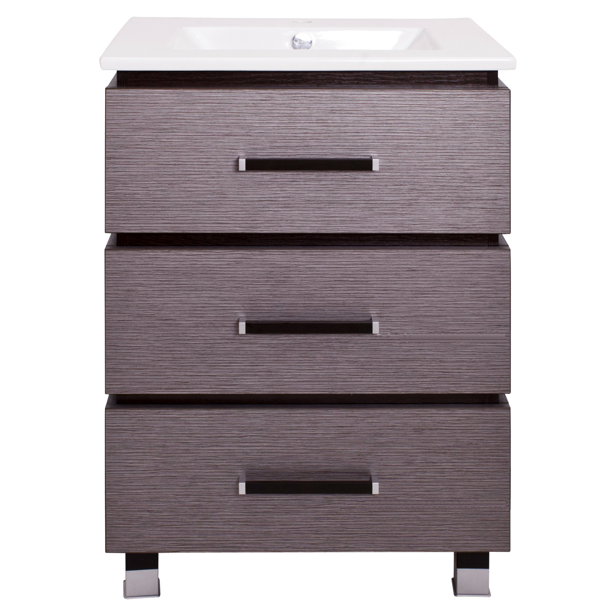 Изображение товара Тумба под раковину напольная Sanflor «Торонто» 60 см цвет серый