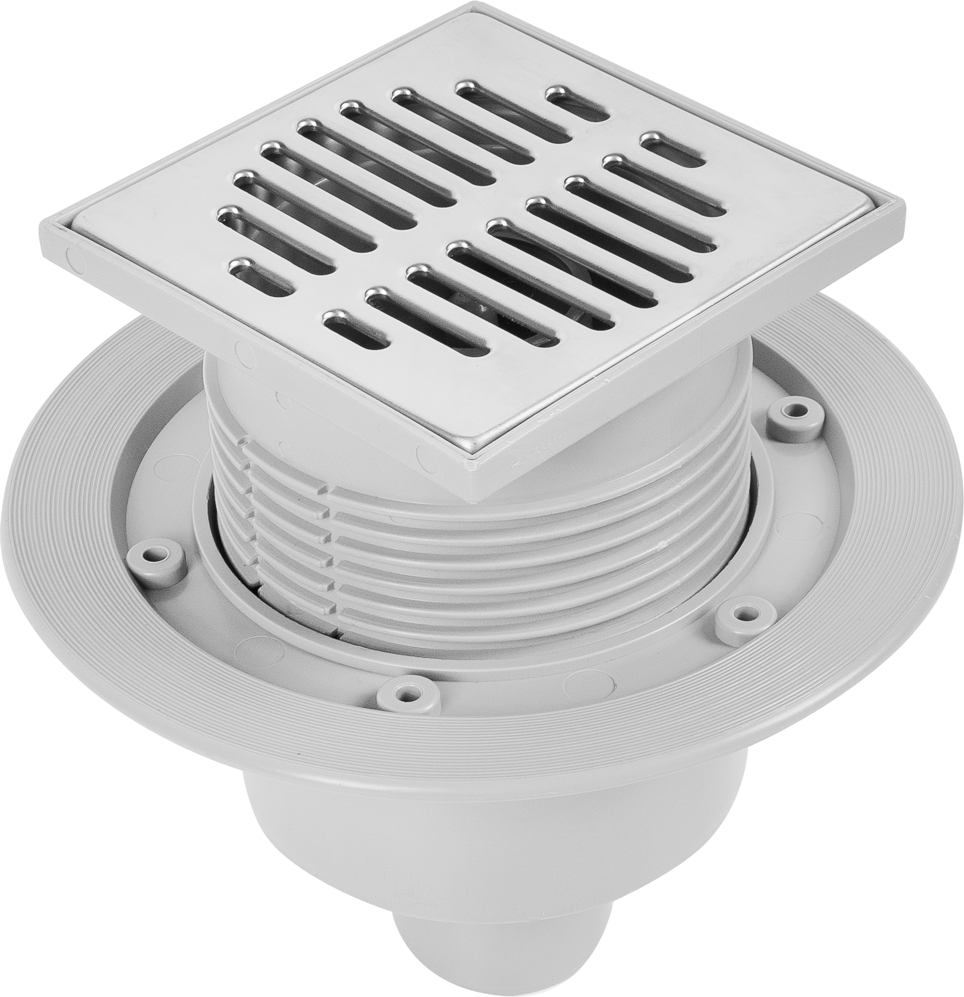 Изображение товара Трап для душа McAlpine MRFG3V-50 с сухим затвором, регулировка высоты, 115х115 мм