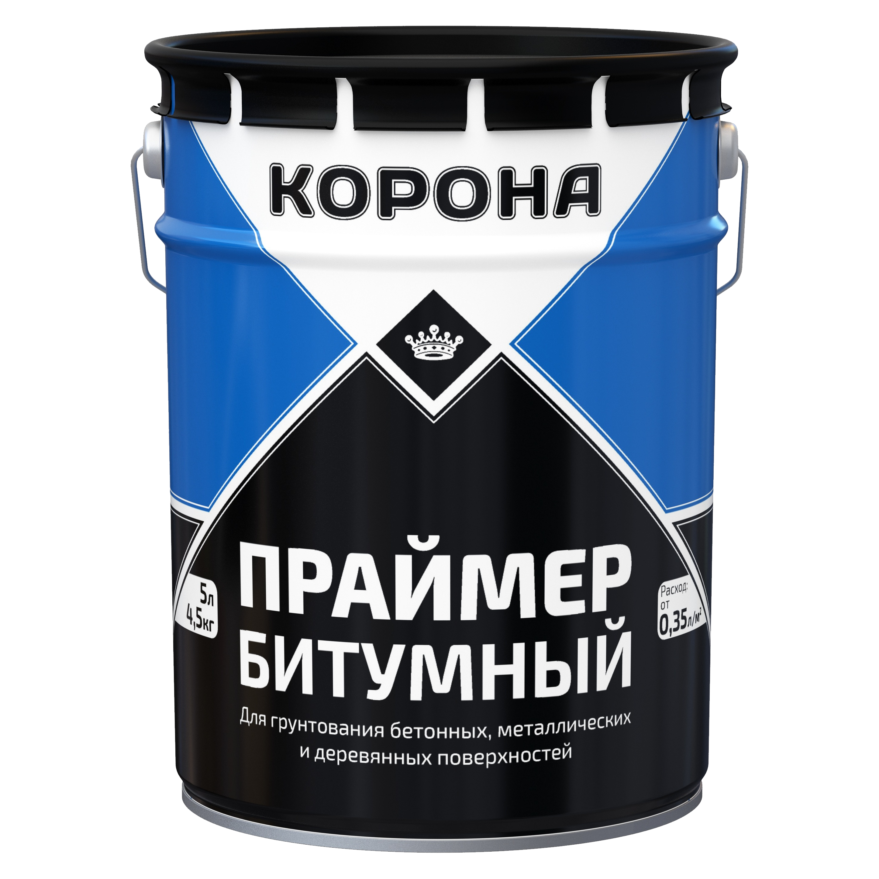 Праймер битумный Корона 4.5 кг 5 л