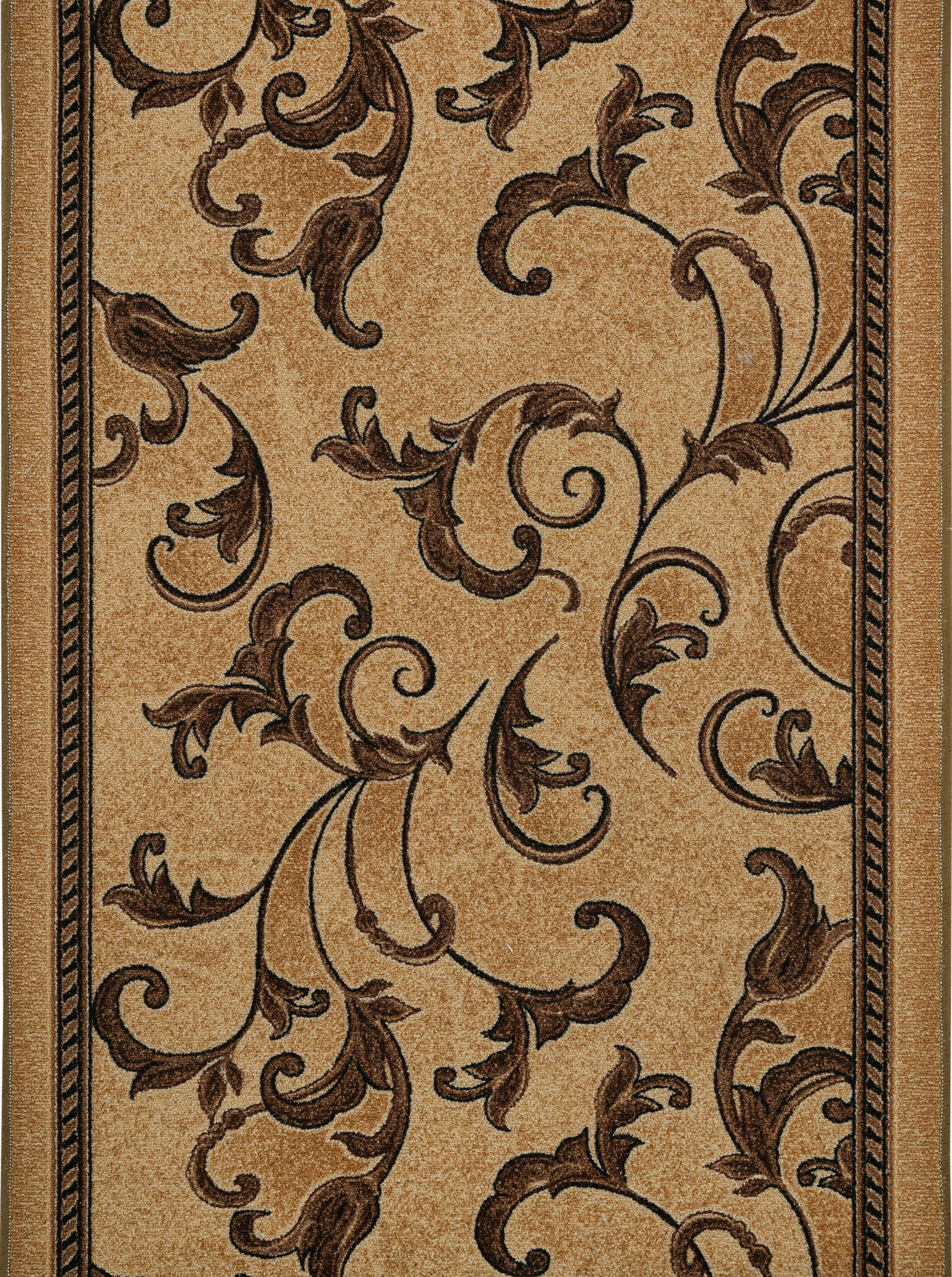 Изображение товара Ковровая дорожка Неаполь 1 м коричневая стильная и практичная