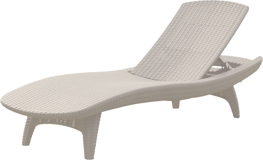 Изображение товара Шезлонг Keter Pacific 187,5 x 58,2 x 29 см пластик белый