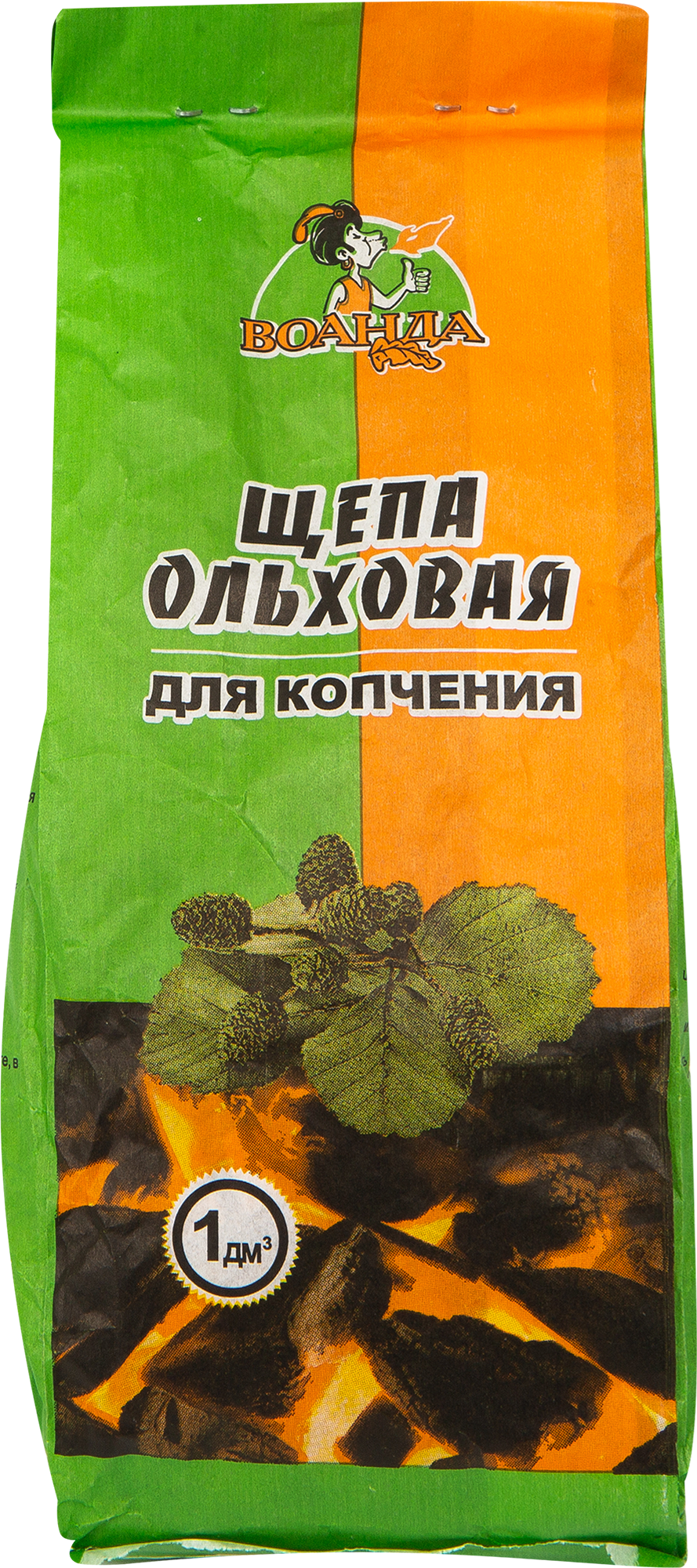 Изображение товара Щепа для копчения «Ольховая», 1 куб. дм