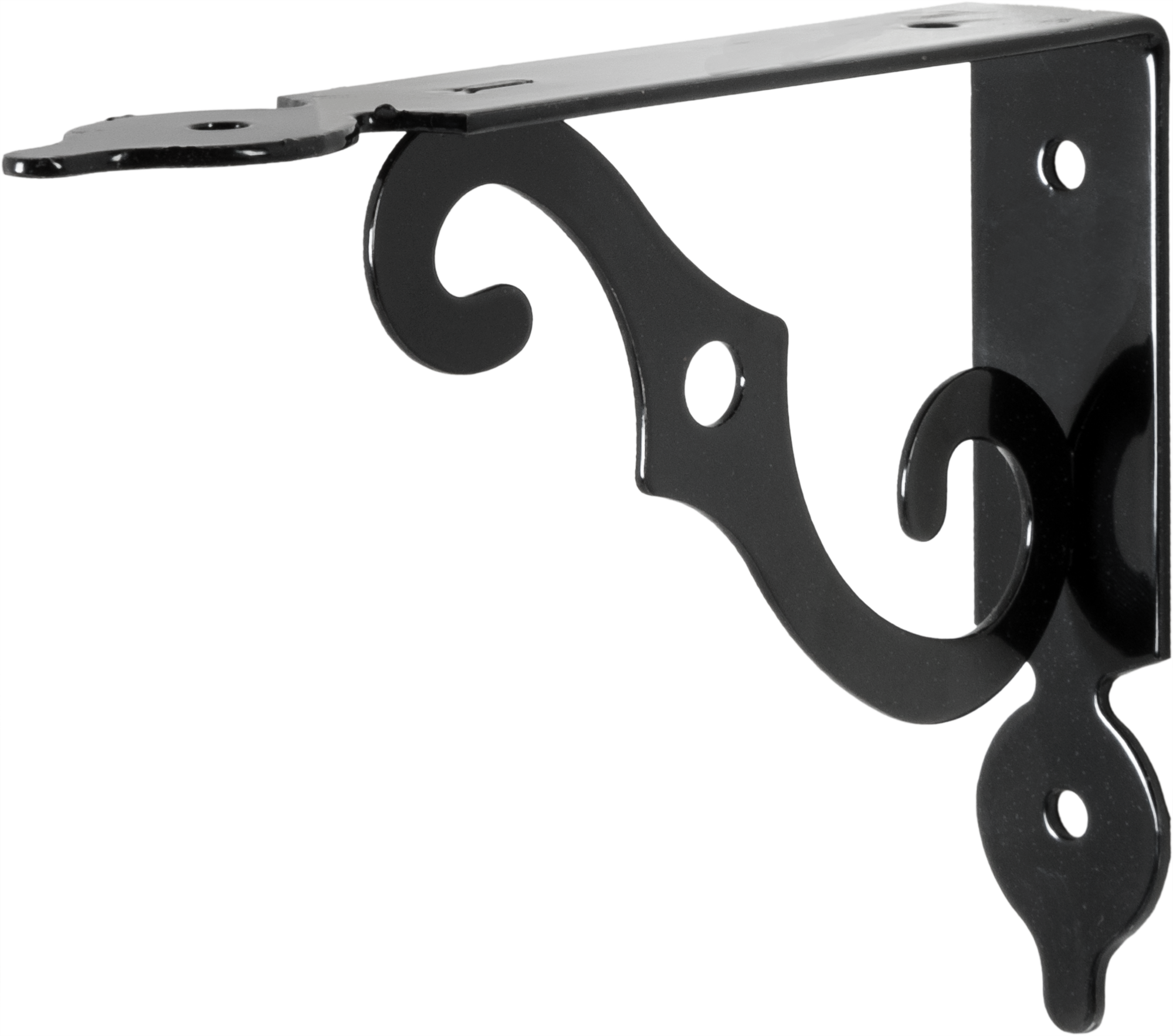 Изображение товара Кронштейн Флюгер Larvij 13.5x10.5 см сталь черный для полок и мелочей