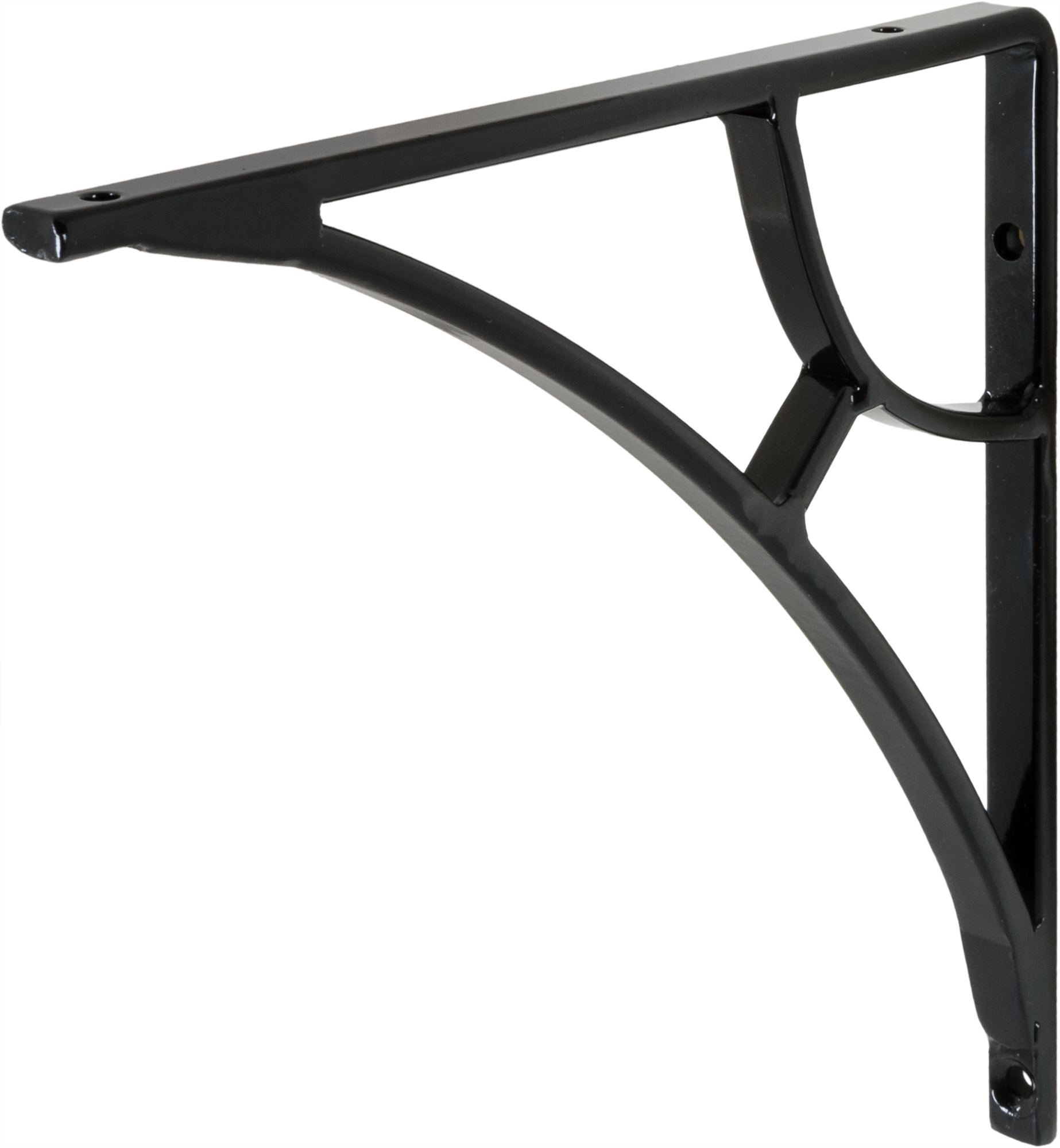 Изображение товара Кронштейн Larvij Раньятела 16x17 см сталь нагрузка до 12.5 кг цвет чёрный