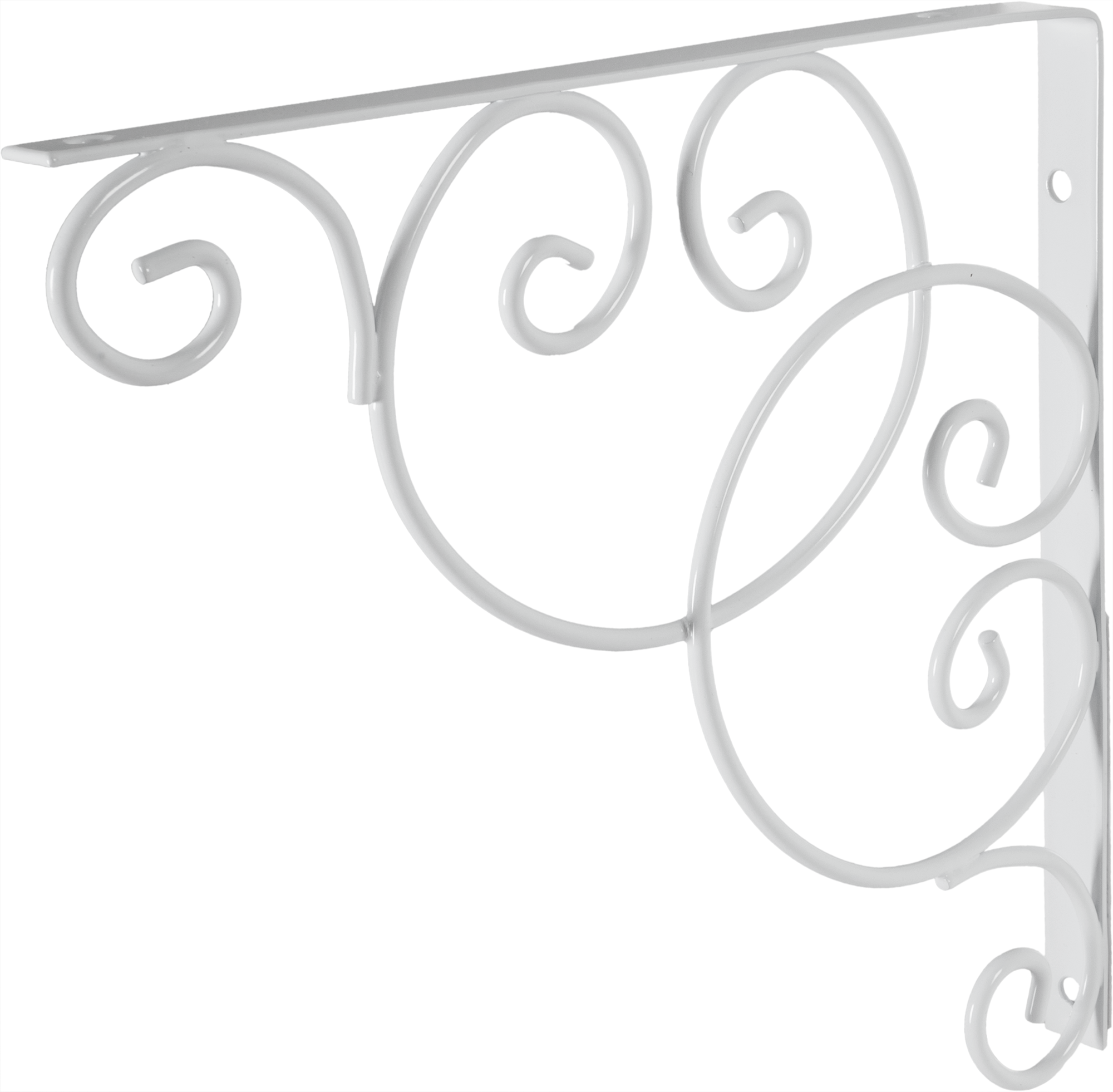 Изображение товара Кронштейн Фиорэ Larvij 20x20 см сталь максимальная нагрузка 42 кг белый