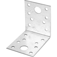 Изображение товара Угол крепежный KU 70x70x55x1.8 оцинкованная сталь цвет серебро