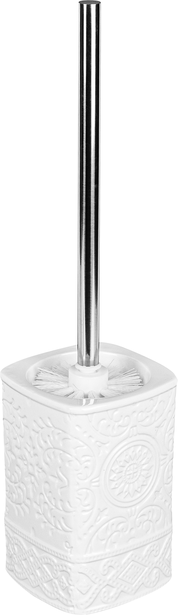 Изображение товара Ёршик для унитаза напольный «Ажур», керамика, цвет белый