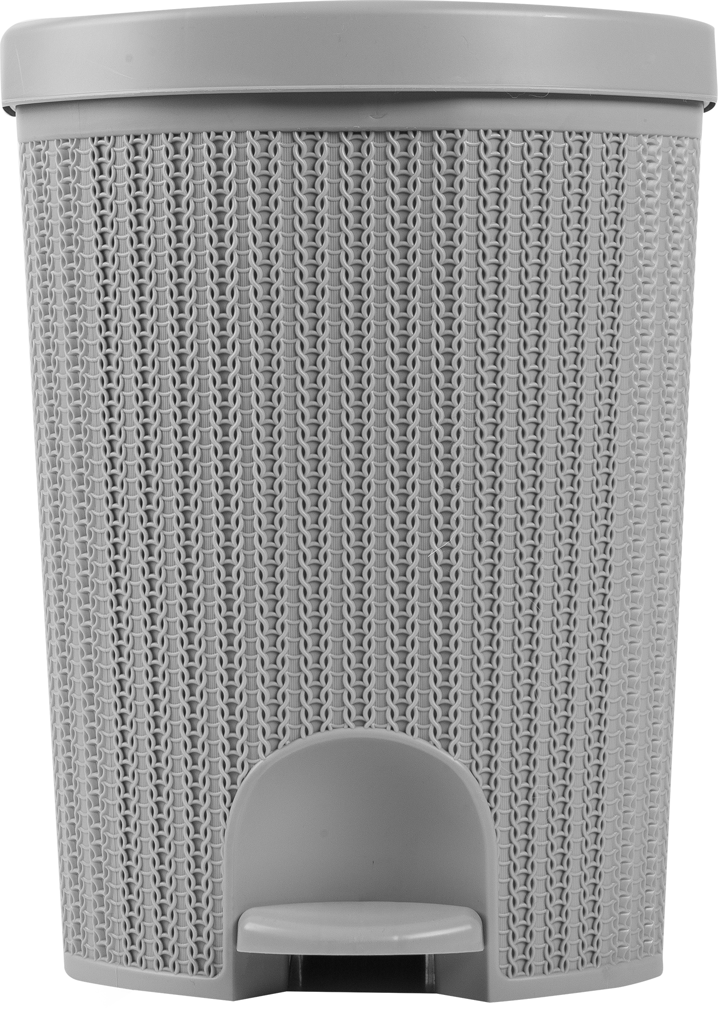 Изображение товара Контейнер для мусора IDEA Вязание 18 л серый